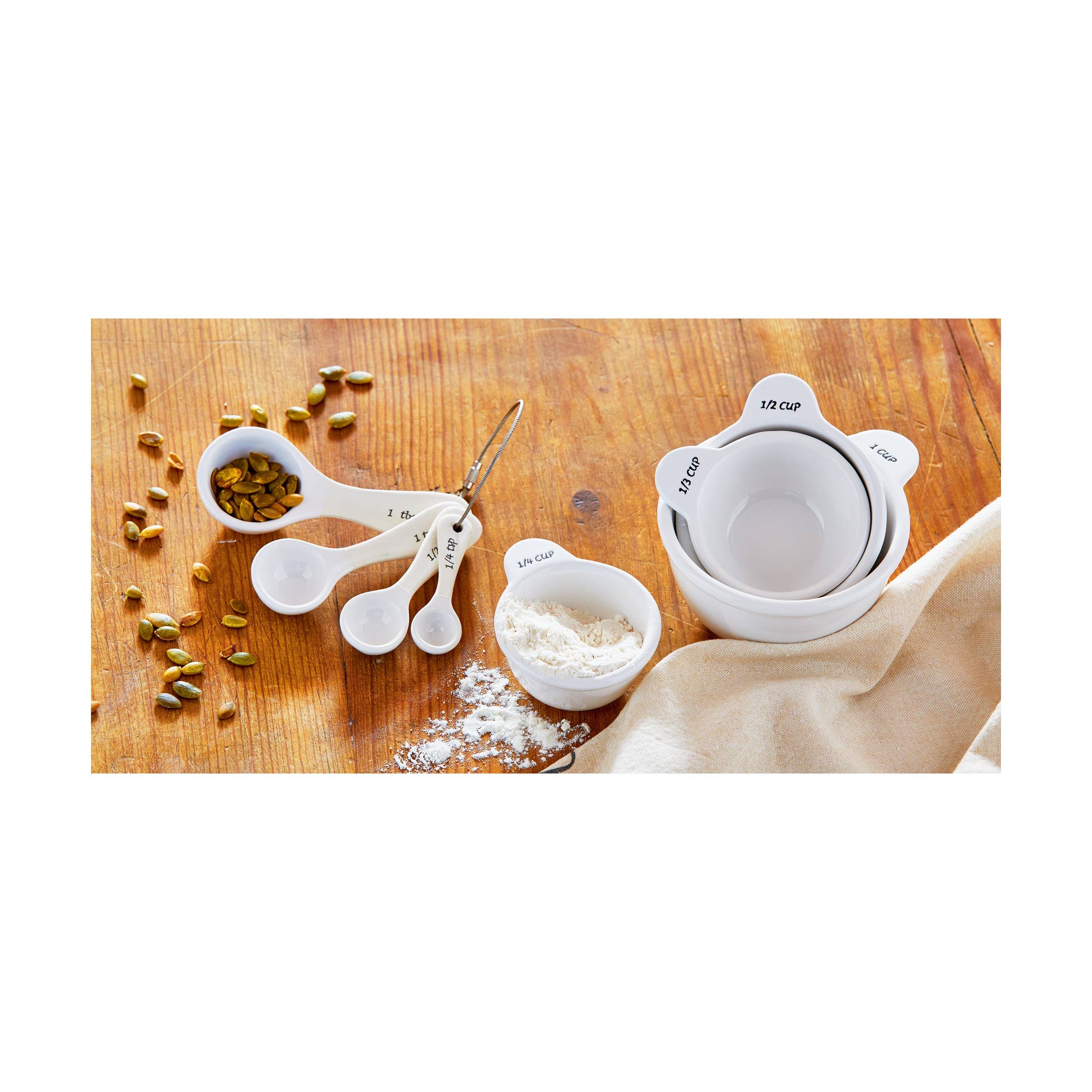 Measuring Spoon Set of 4 - White - Posh West Boutique