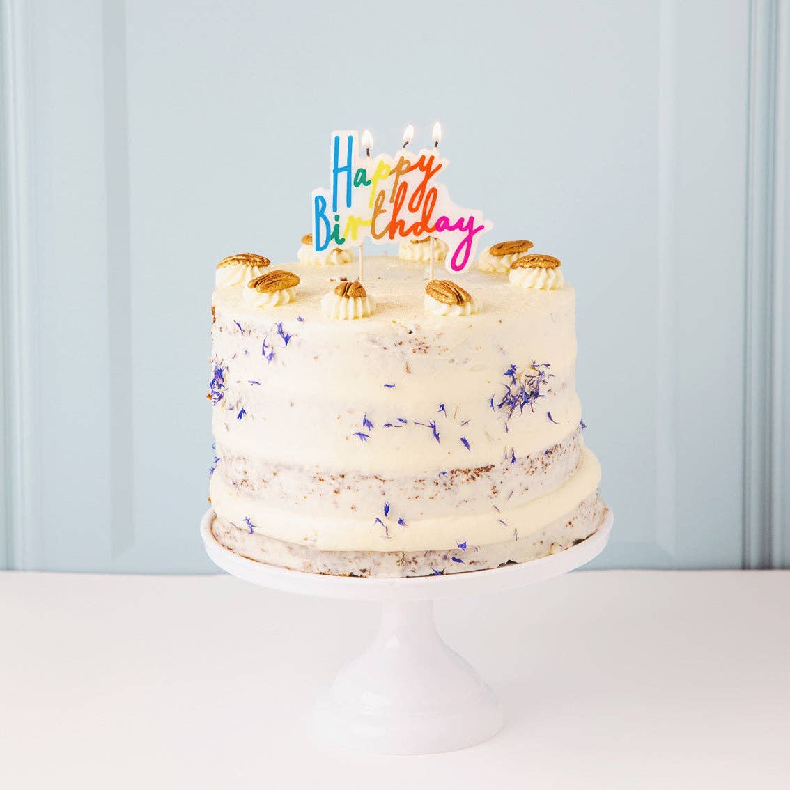 Rainbow Happy Birthday Candle | Cake Candles | - Posh West Boutique