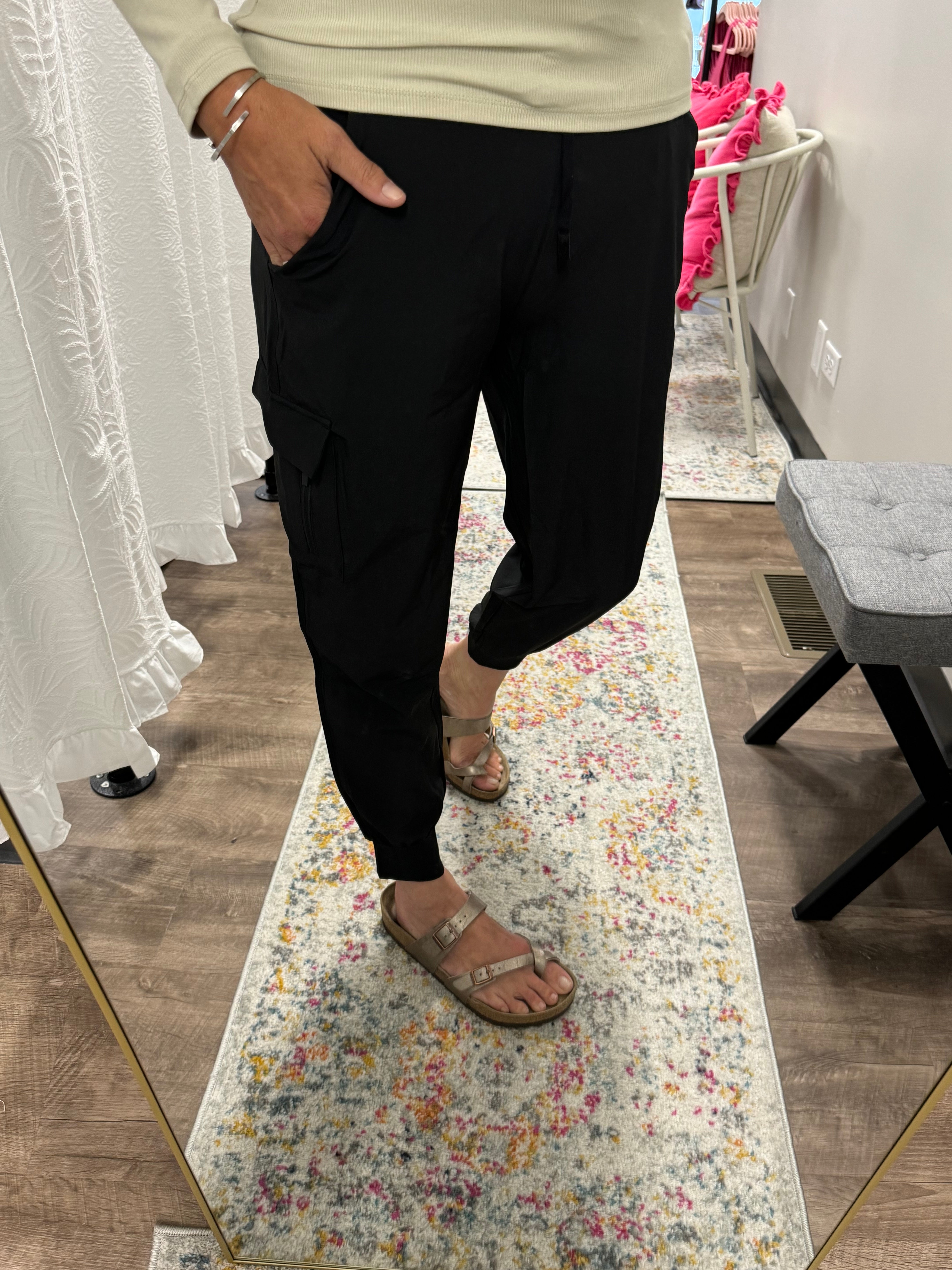 Black High Waist Joggers with Pockets! - Posh West Boutique