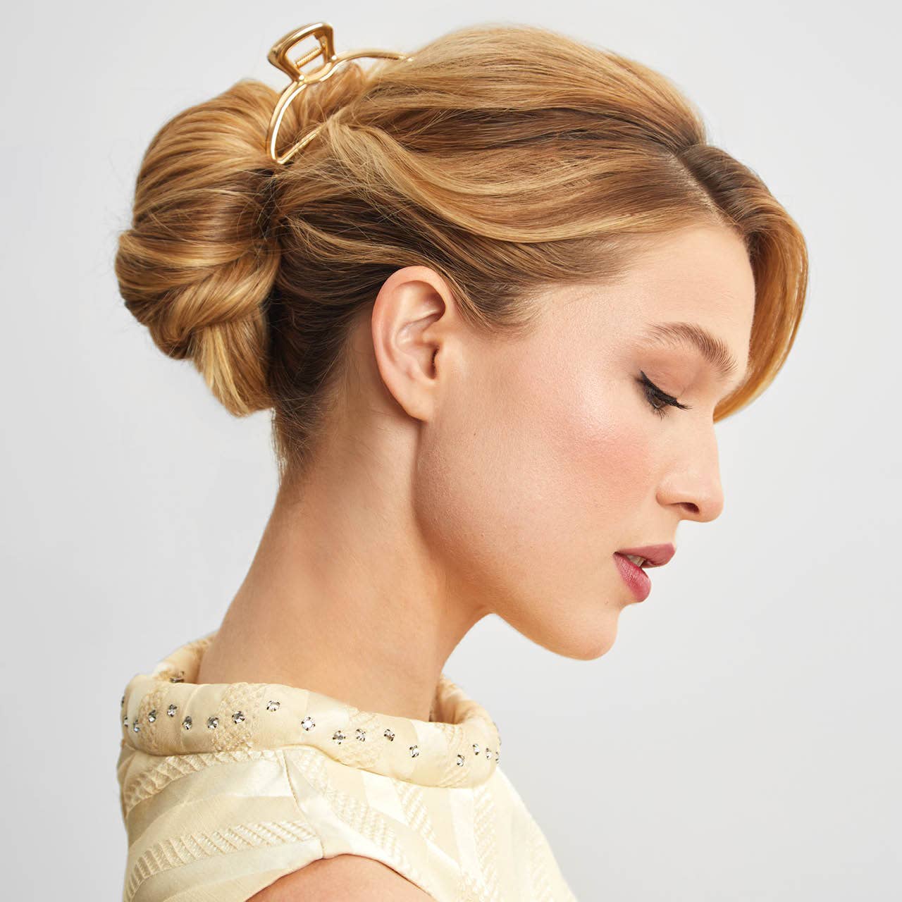 Gold Open Shape Claw Clip - Posh West Boutique