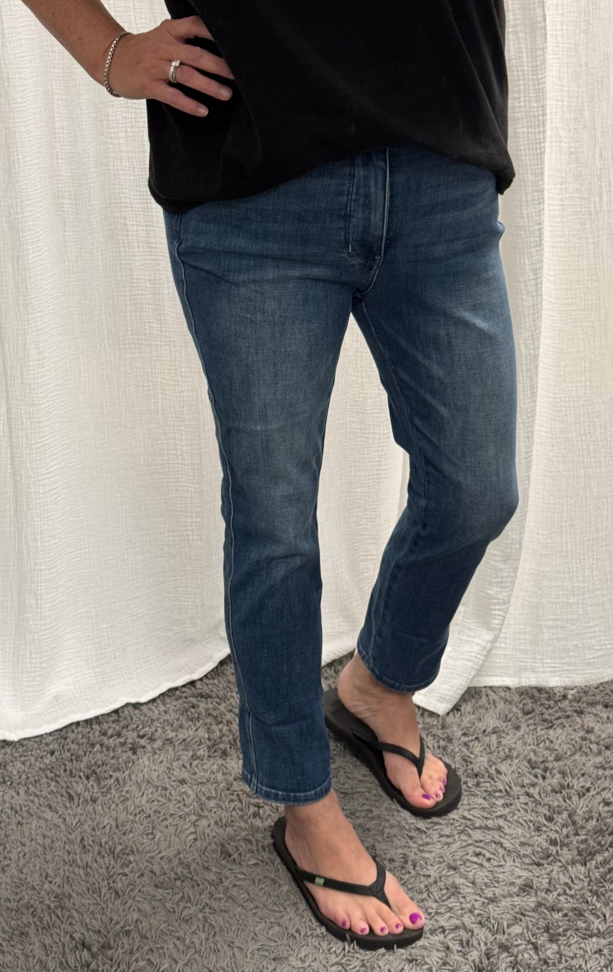 Judy Blue High Waist Tummy Control Cuffed Capri - Posh West Boutique