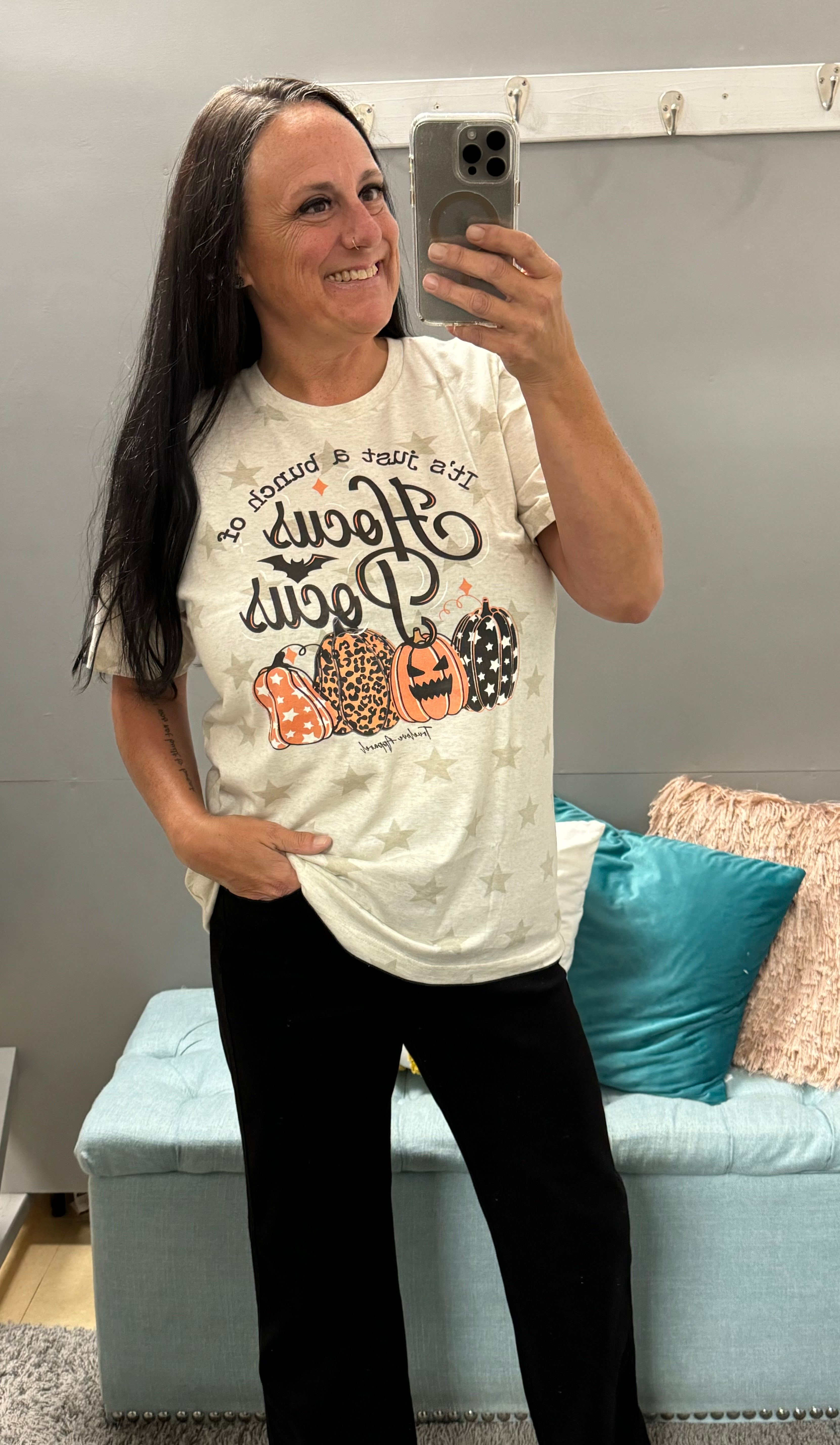 Bunch of Hocus Pocus Natural Star T-Shirt - Posh West Boutique