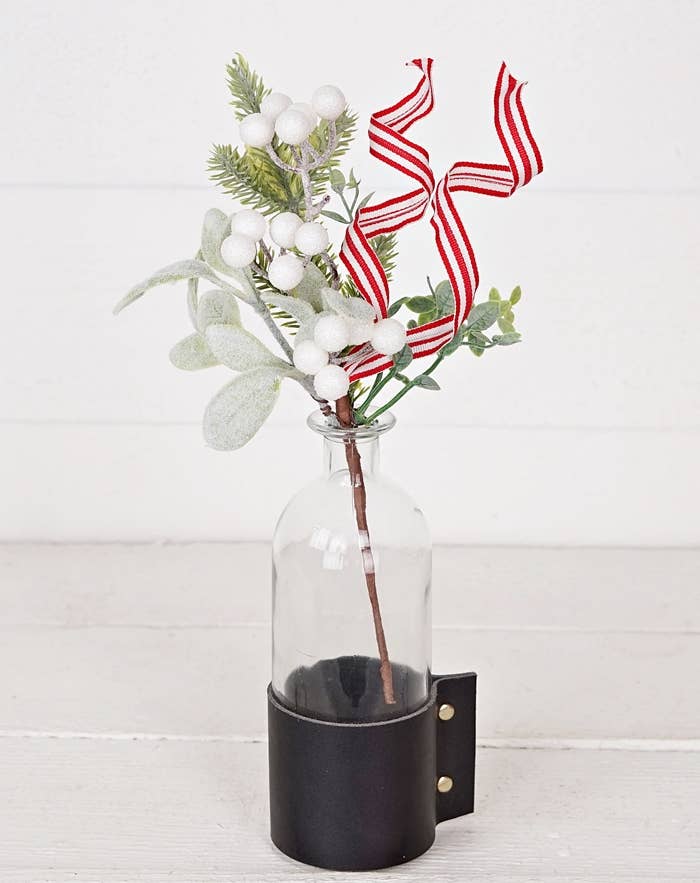 Lamb ear leaves with mixed grass and bow Pick - Posh West Boutique