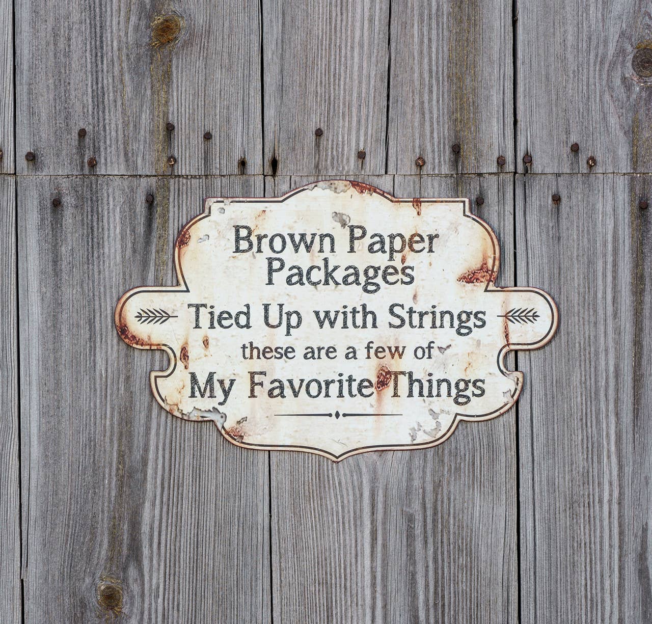 Favorite Things Metal Sign - Posh West Boutique