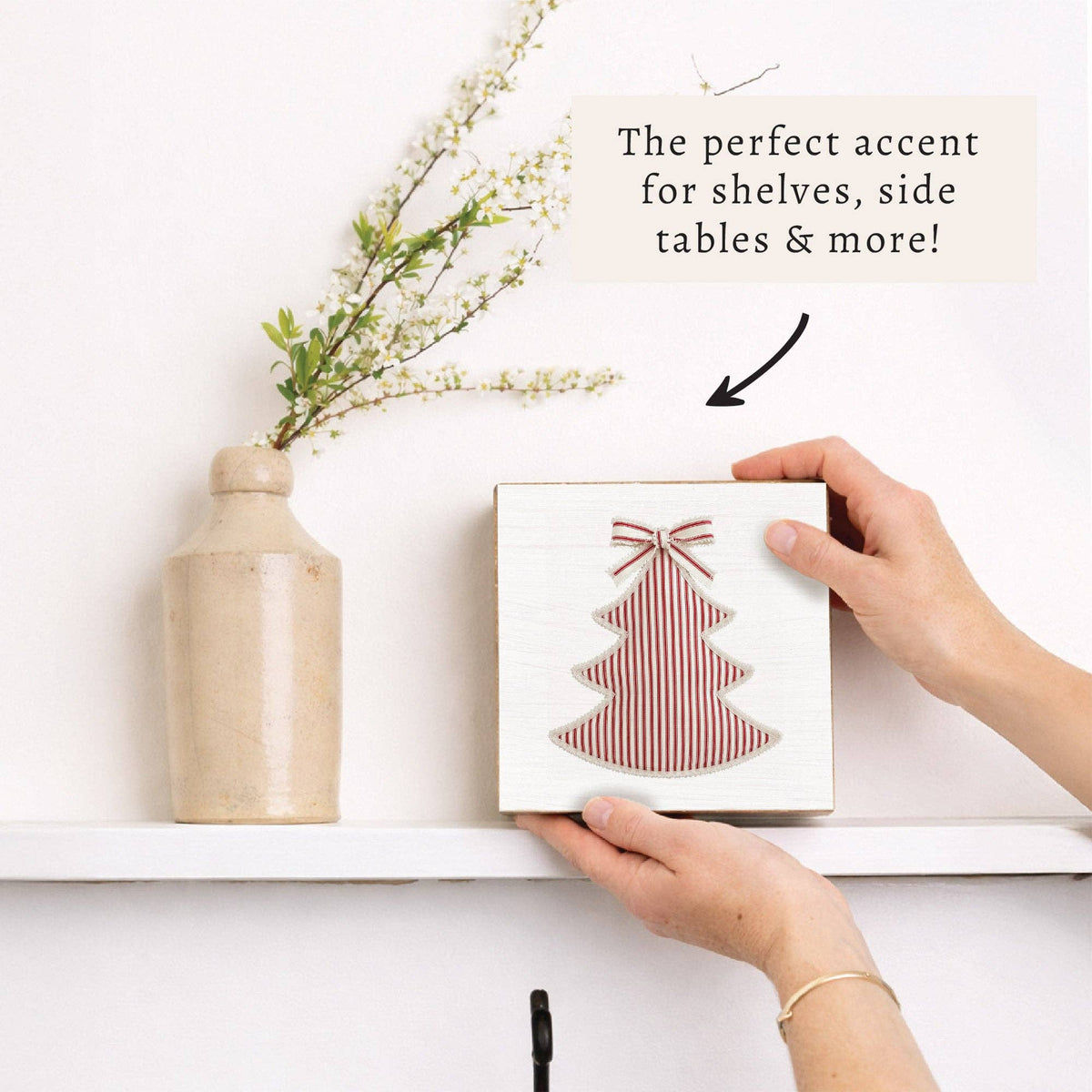 Striped Christmas Tree Block