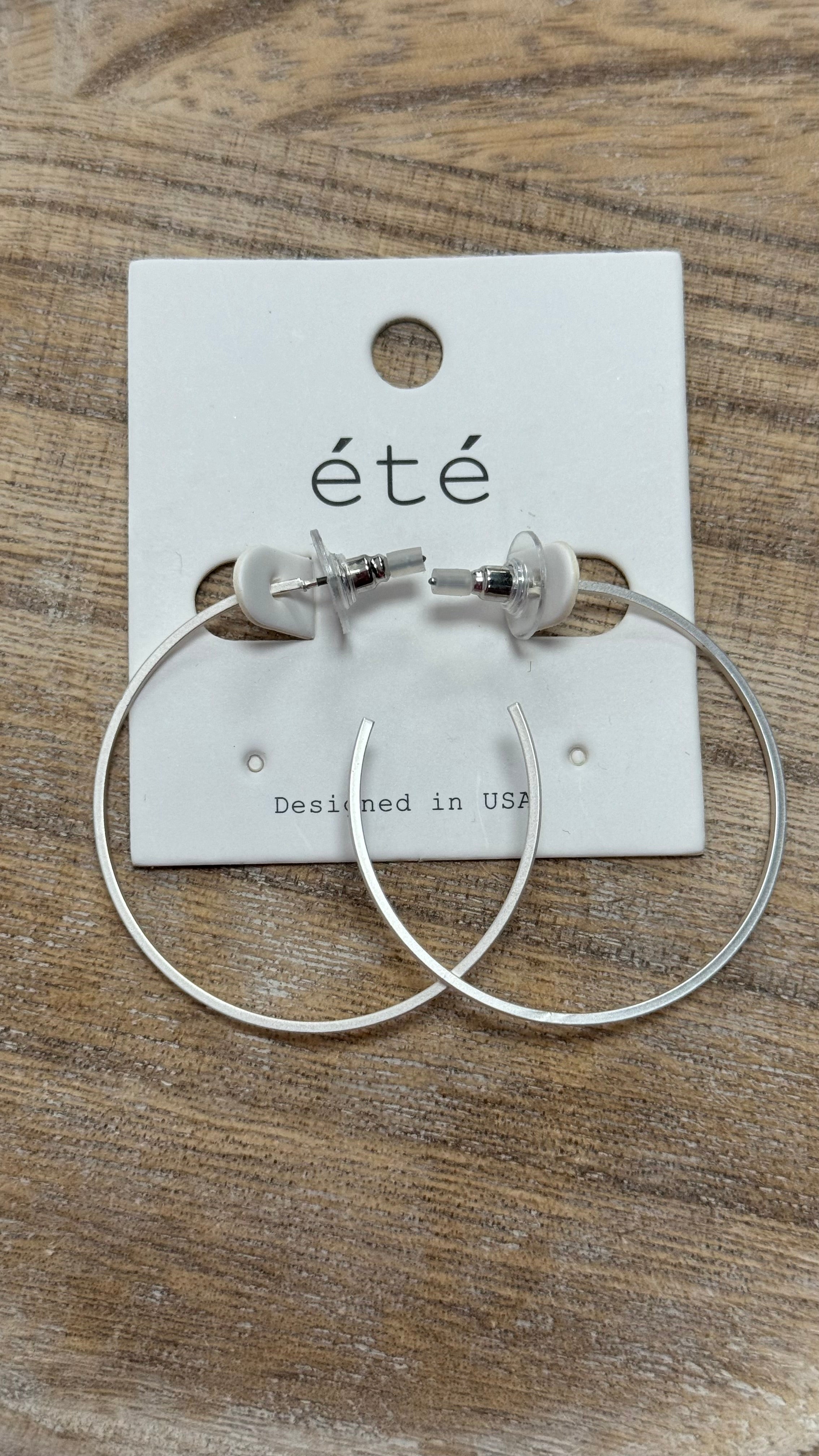 Large Silver Hoop Earring - Posh West Boutique