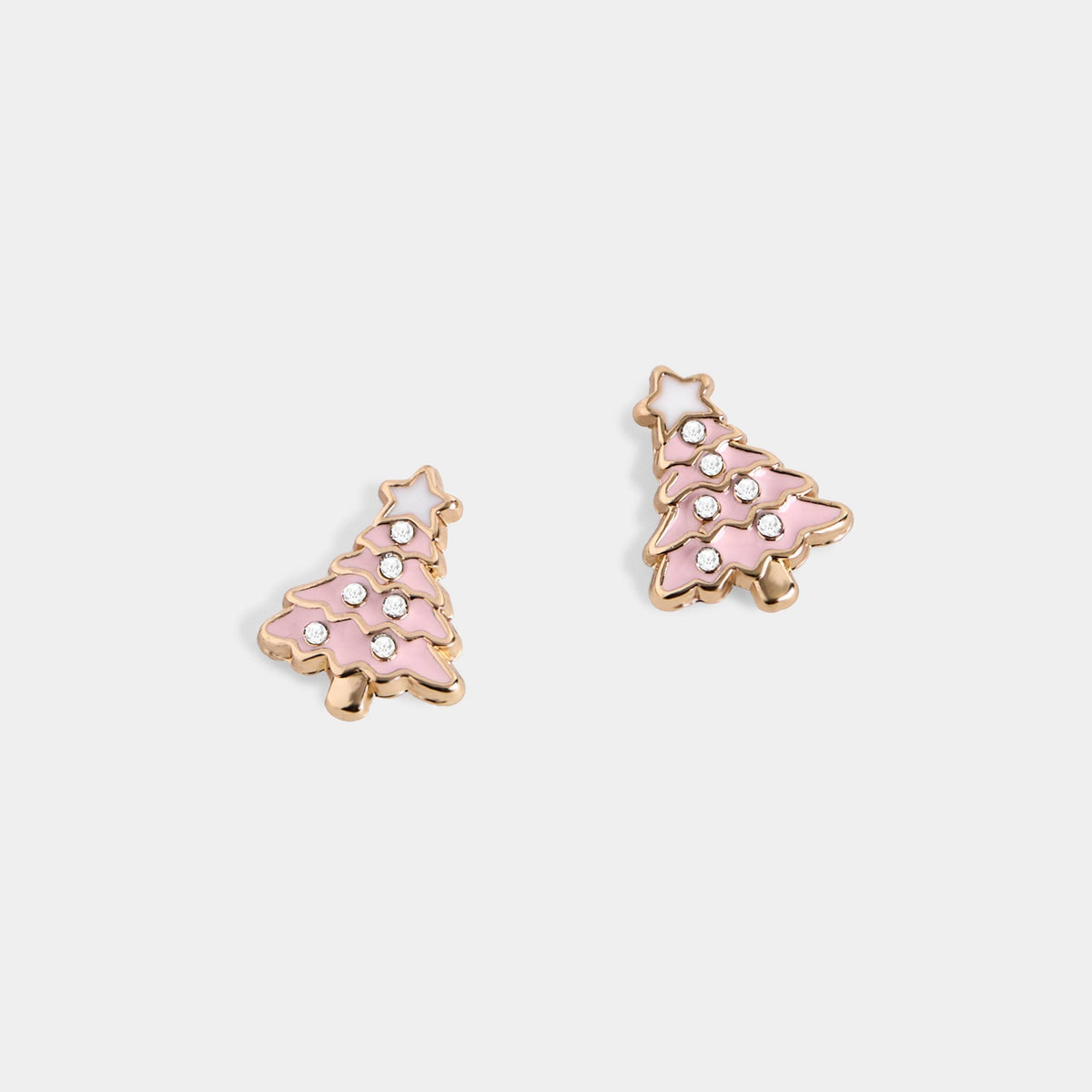 Pink Tree Stud