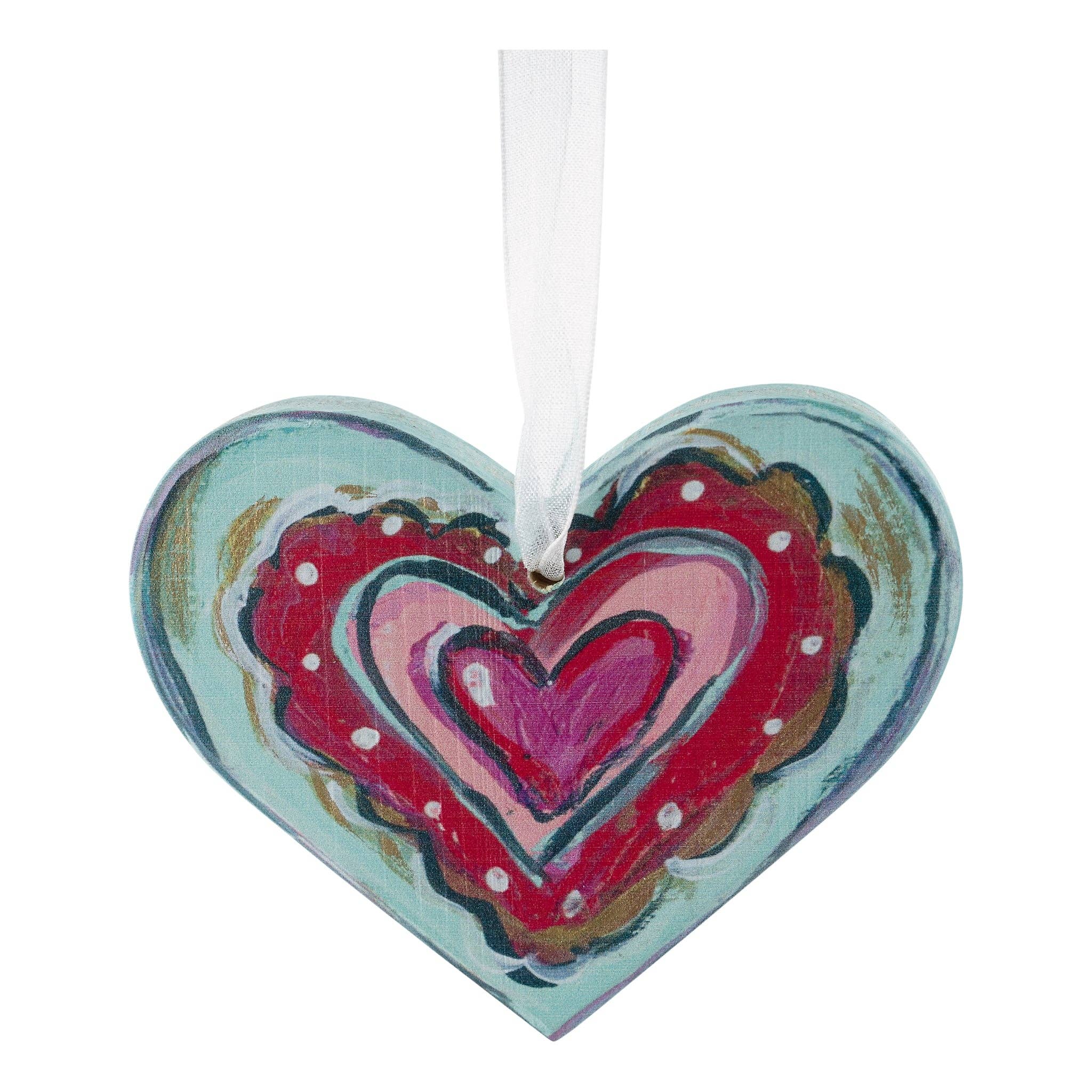 Wooden Heart Ornaments