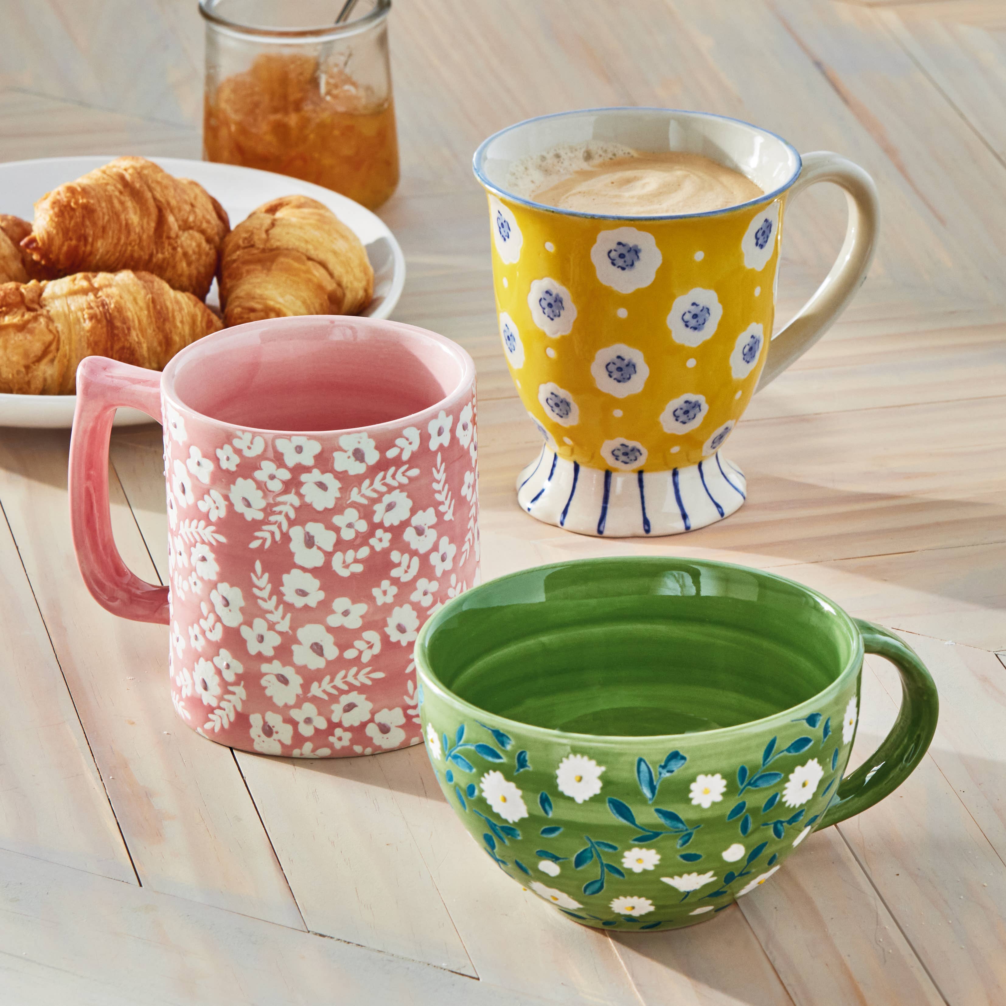 Evelyn Mug Pink Stoneware Everyday - Posh West Boutique