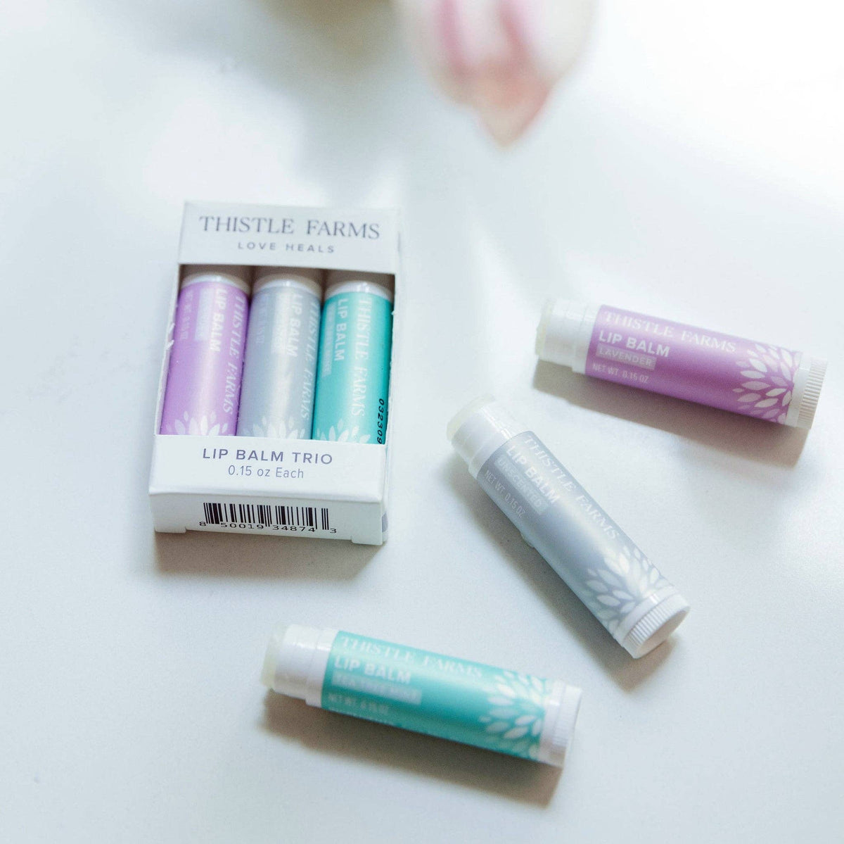 Lip Balm Trio Set | Lavender, Tea Tree Mint, Unscented - Posh West Boutique