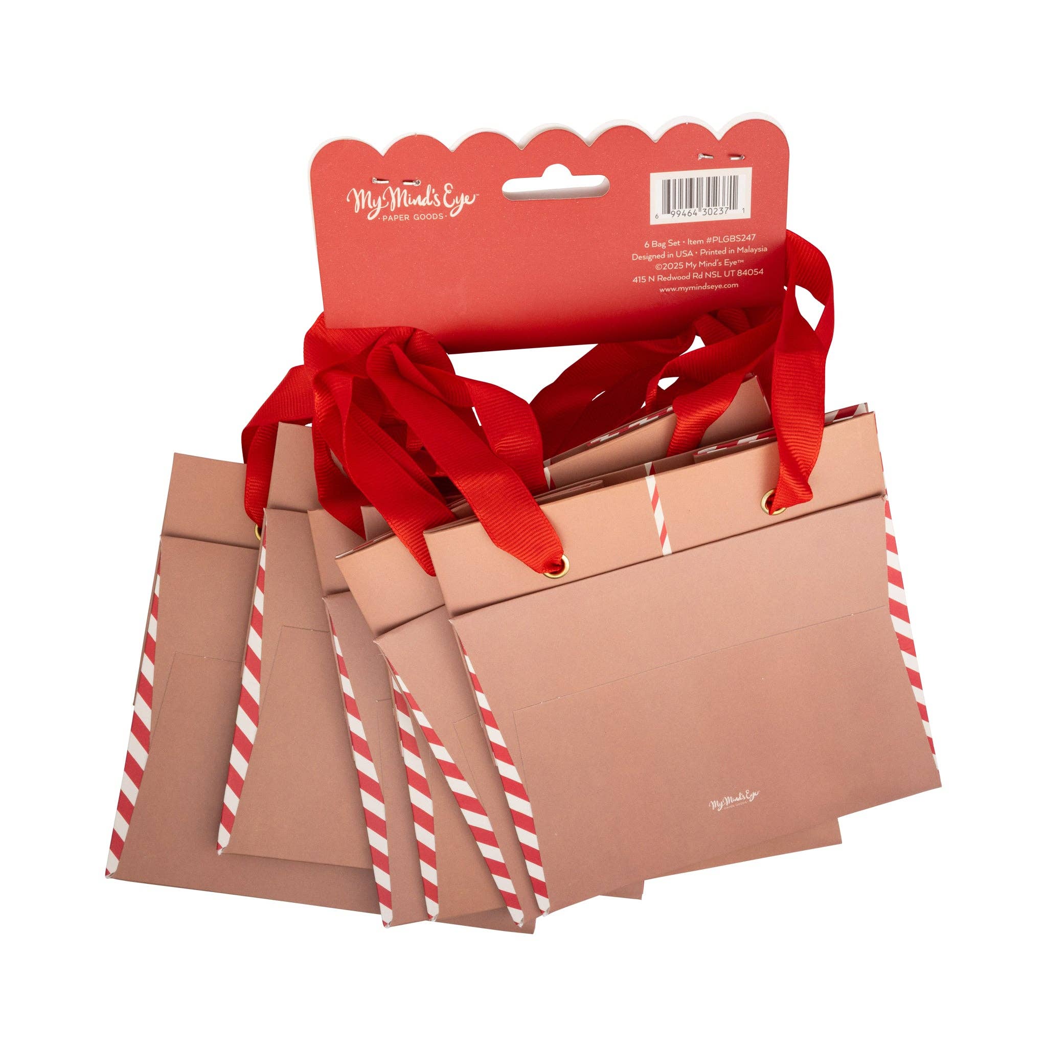 Red Bow Gift Bag Set - Posh West Boutique