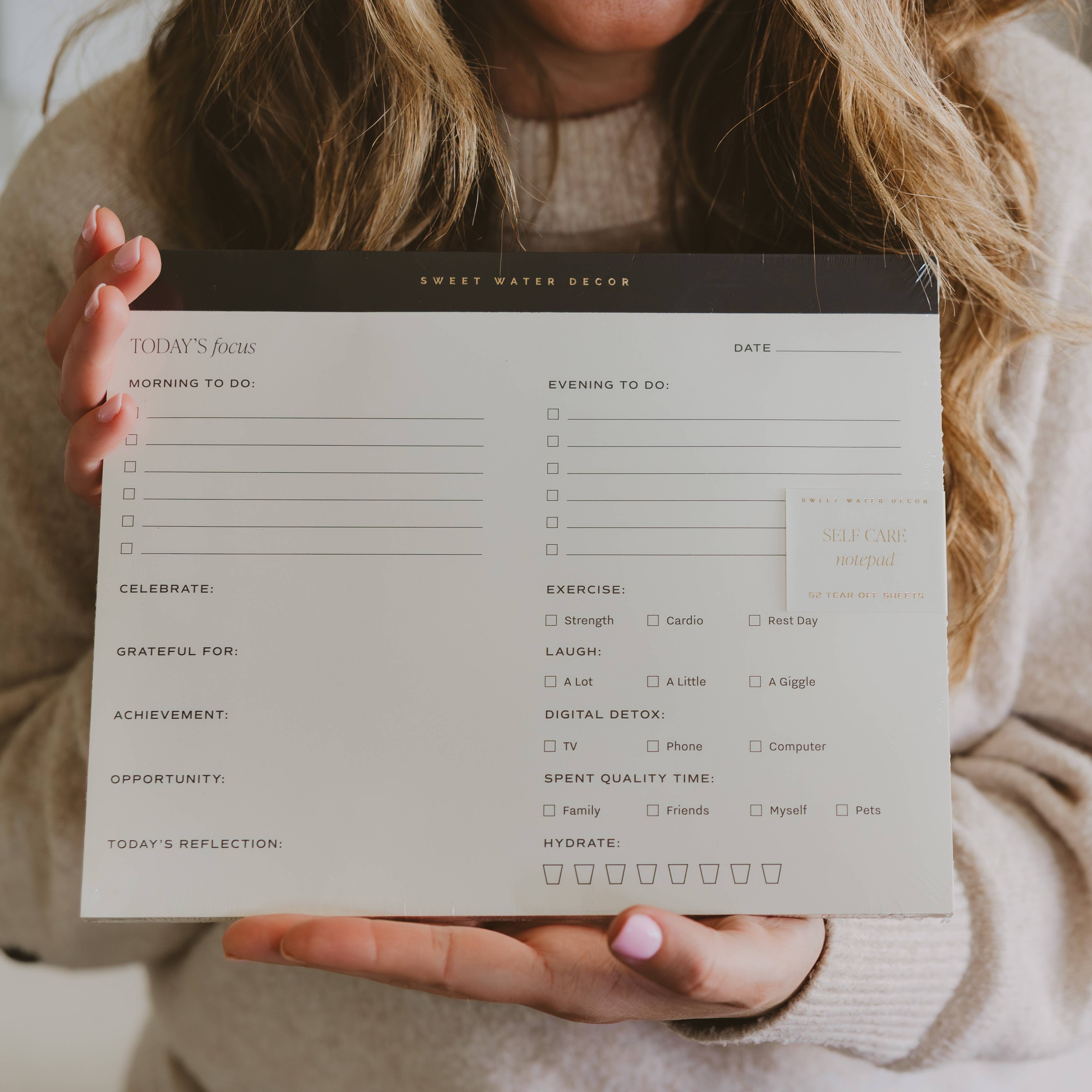 Self Care Notepad - Posh West Boutique