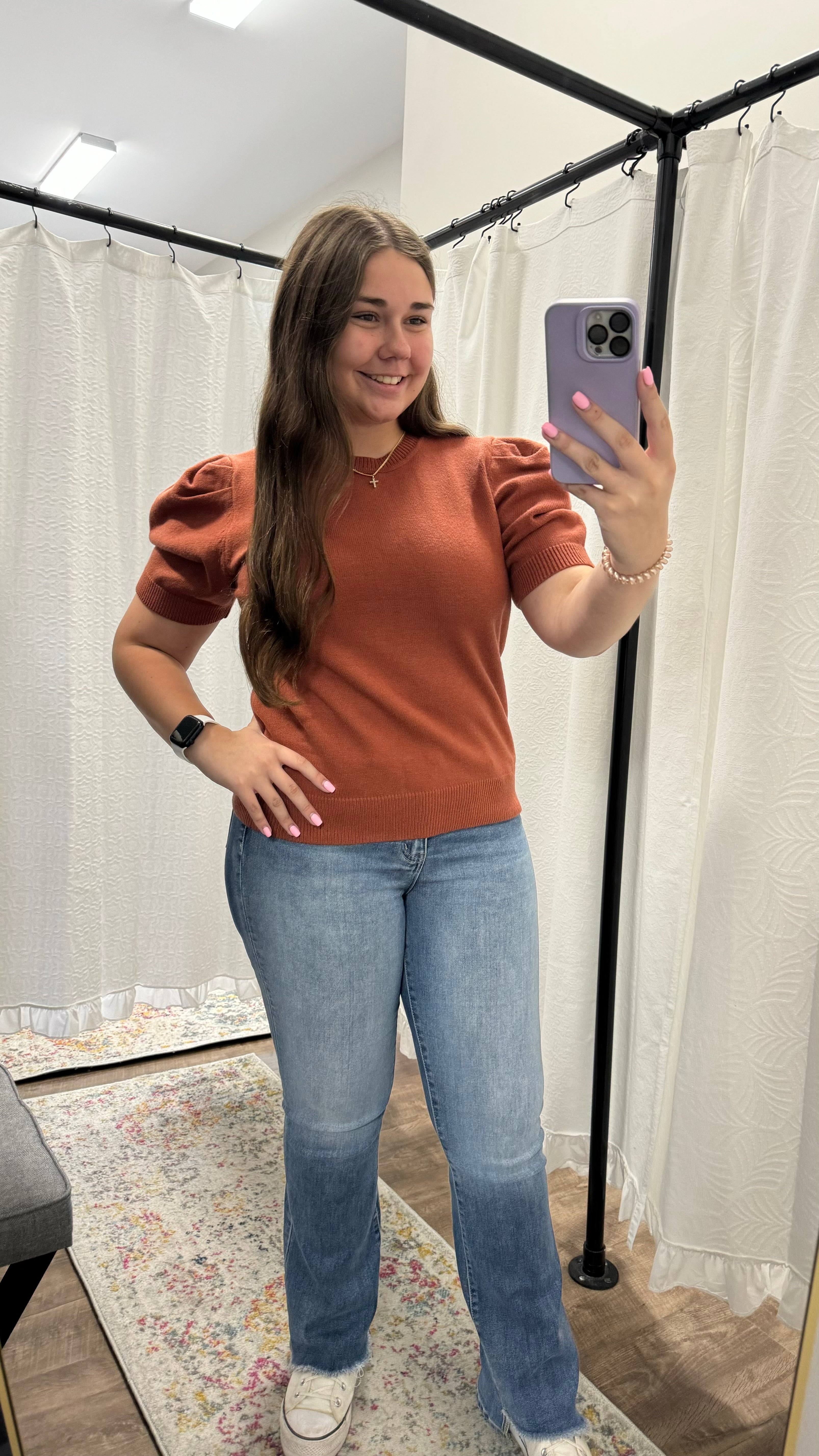 Vervet High Rise Slant Hem Flare Jeans- The Sadie ๐ - Posh West Boutique