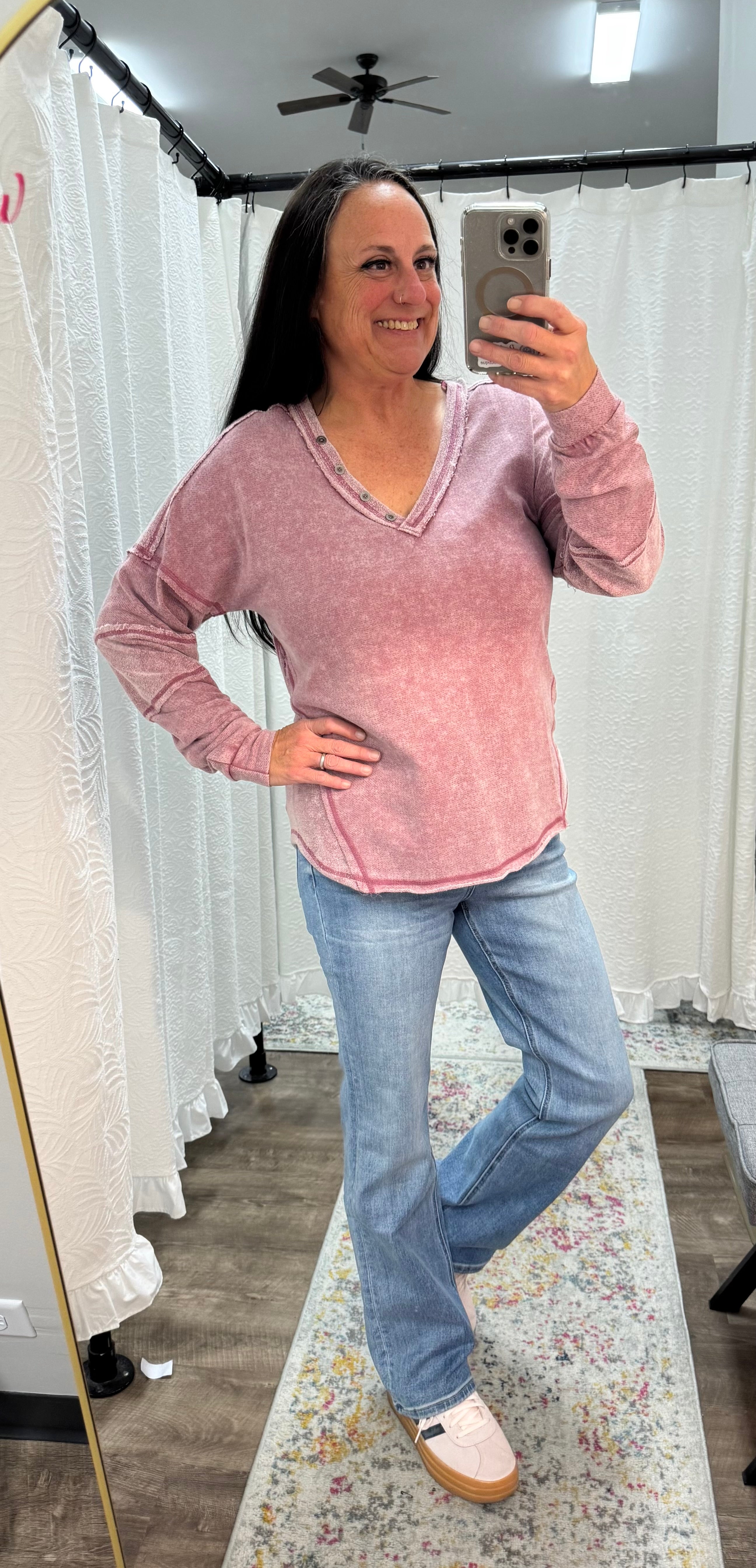 Vervet Mid Rise Light Wash Miranda Bootcut Jeans - Posh West Boutique