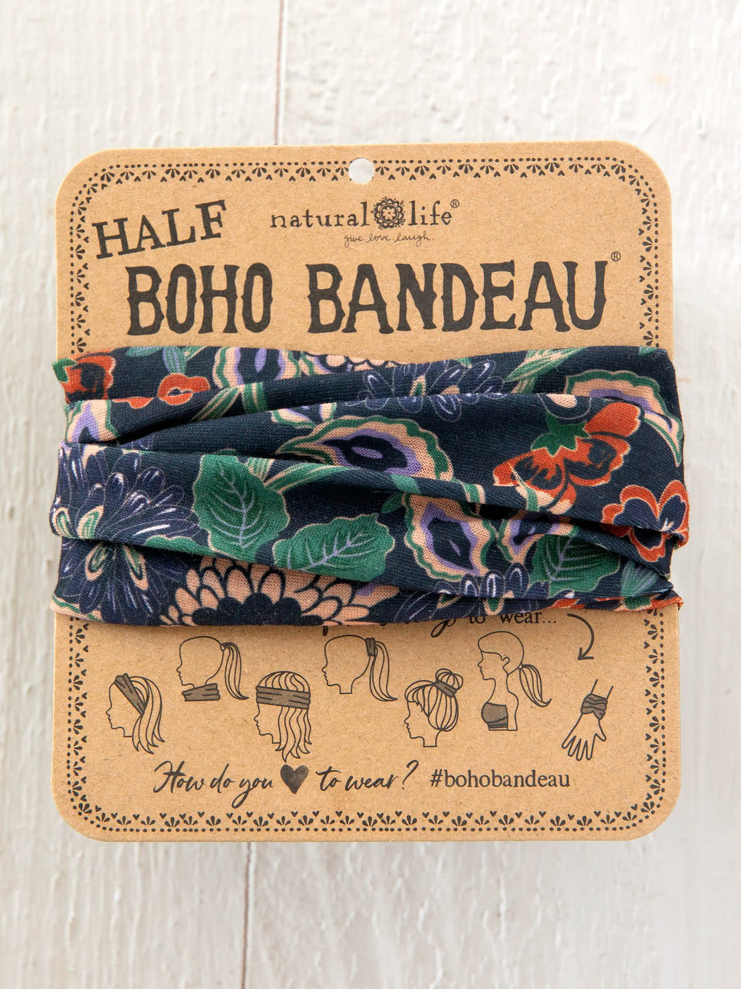 Natural Life Half Boho Band Dahlias - Posh West Boutique