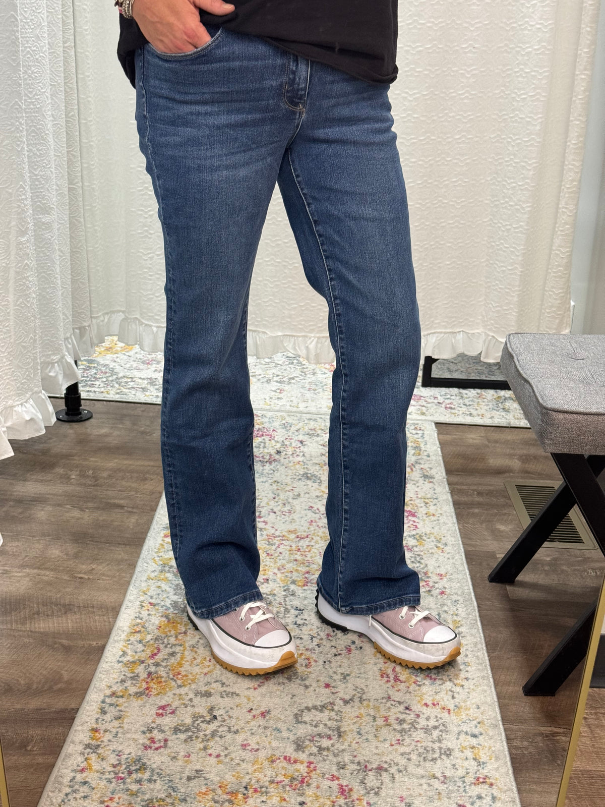 Miranda Relaxed Bootcut Jean (Vervet) main image 1