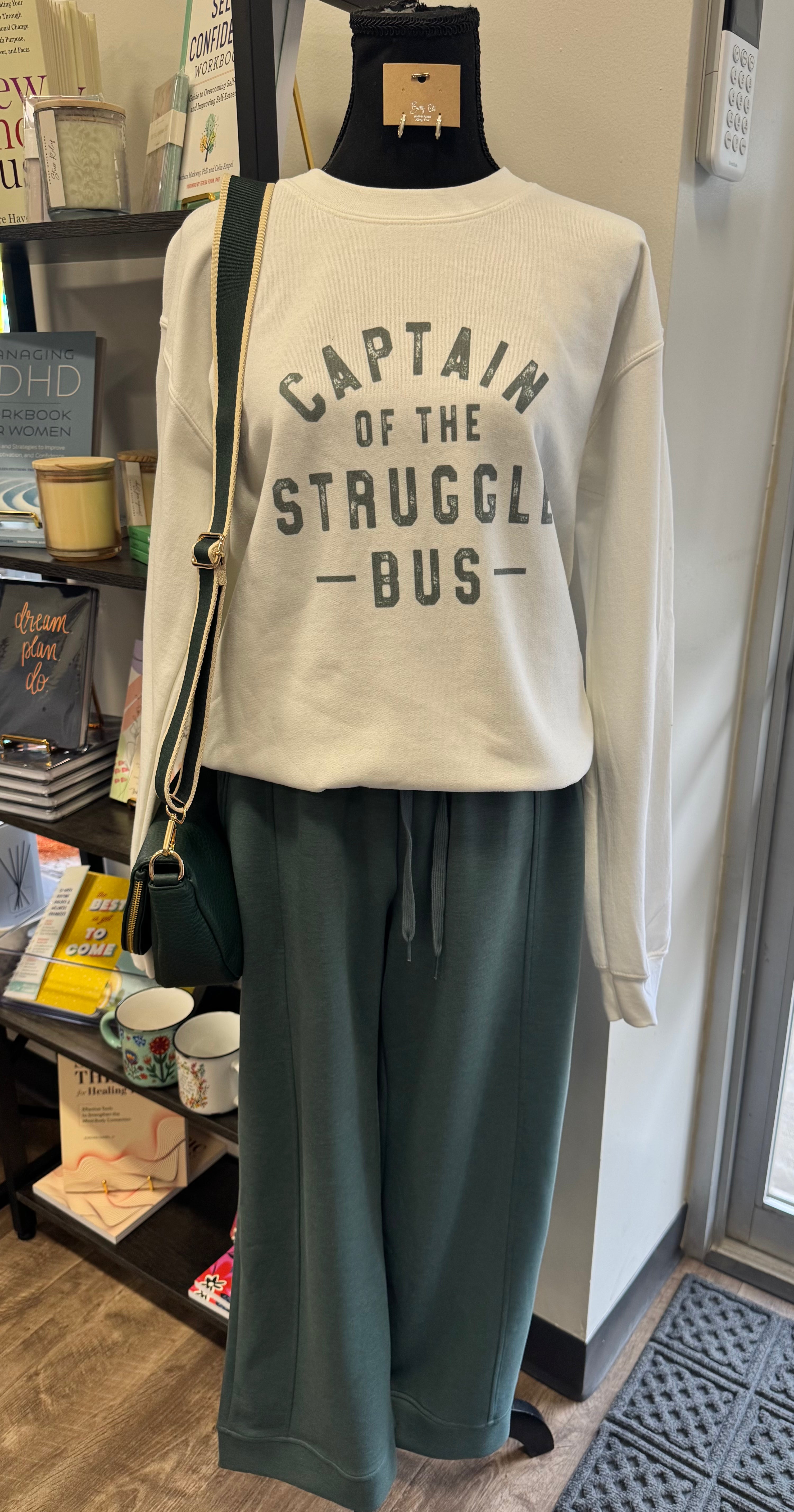 Captain of the Struggle Bus Crewneck Sweatshirt