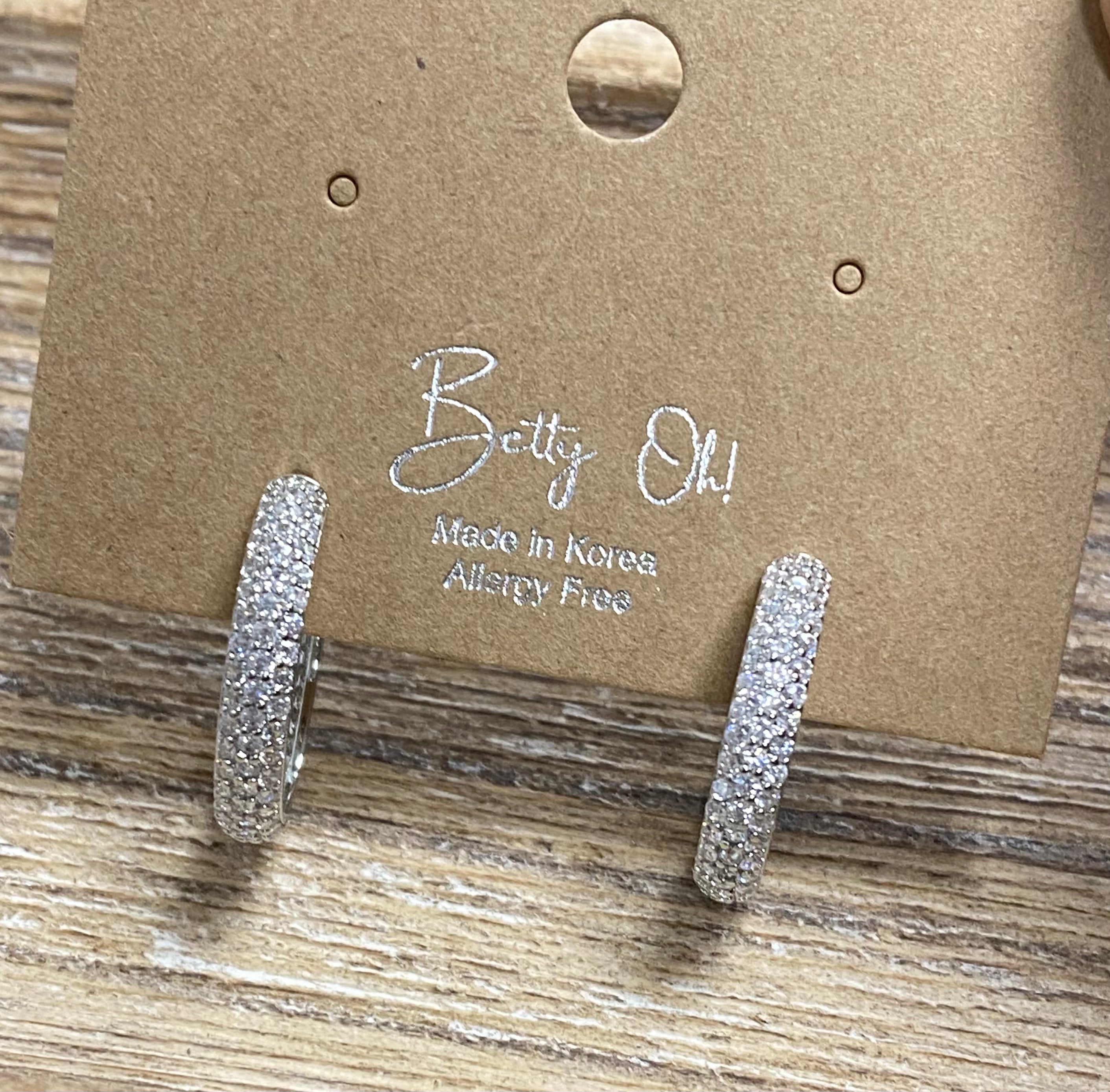 Betty Oh Silver Hoop Earring - Posh West Boutique