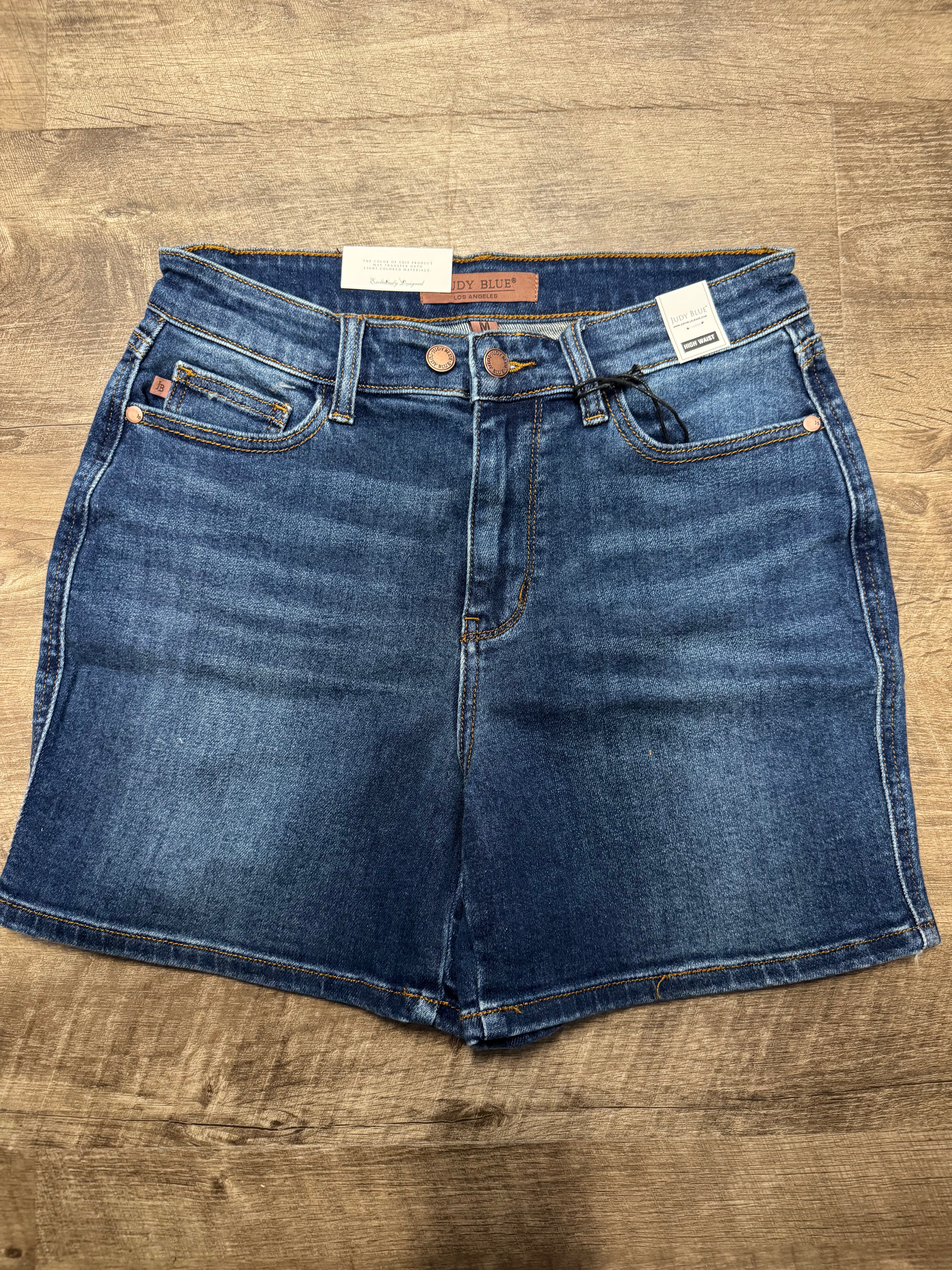 Judy Blue 2 Button Mid Length Shorts - Posh West Boutique