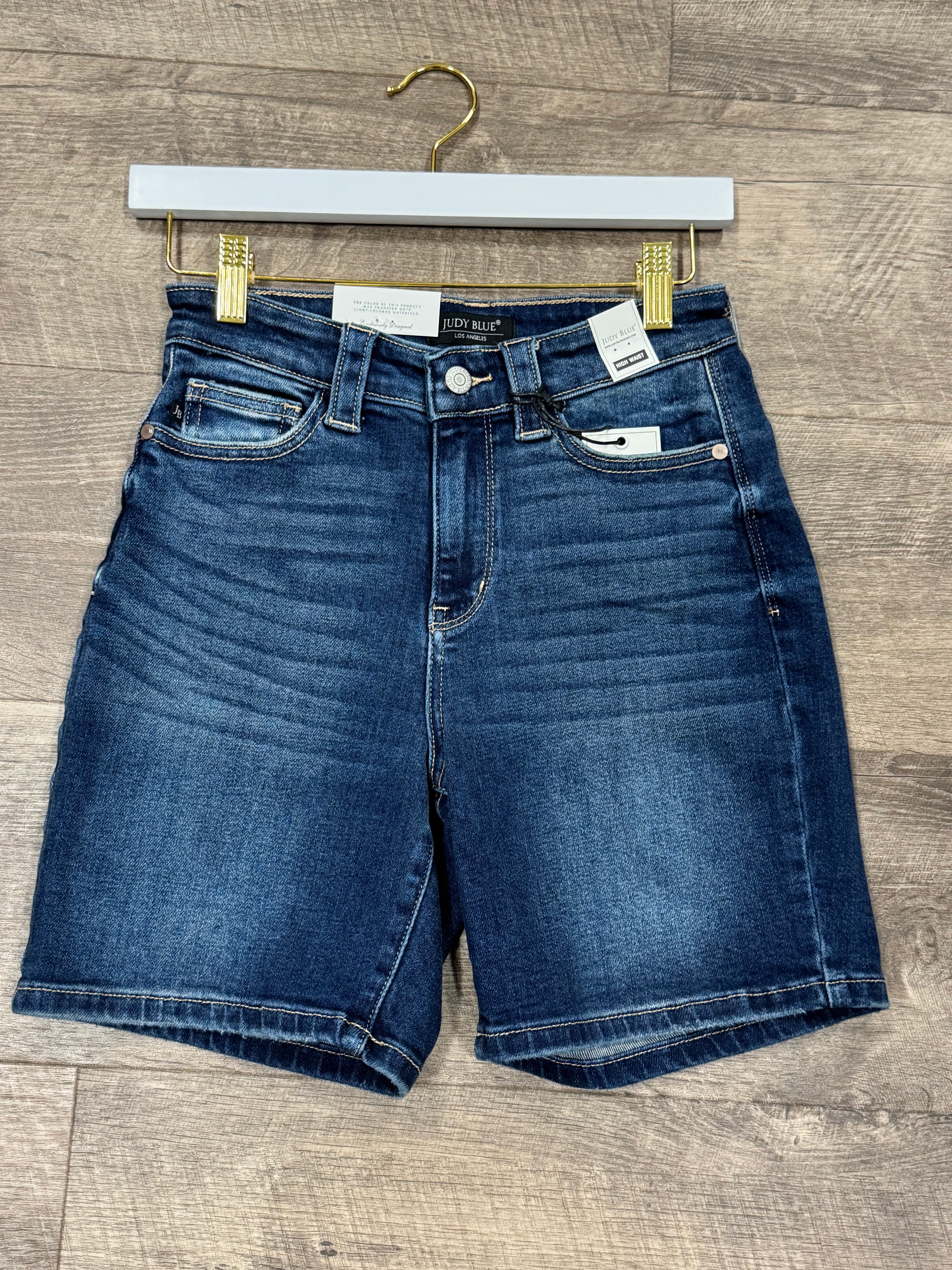Judy Blue HW Bermudas w/ Back Flap Pockets - Posh West Boutique