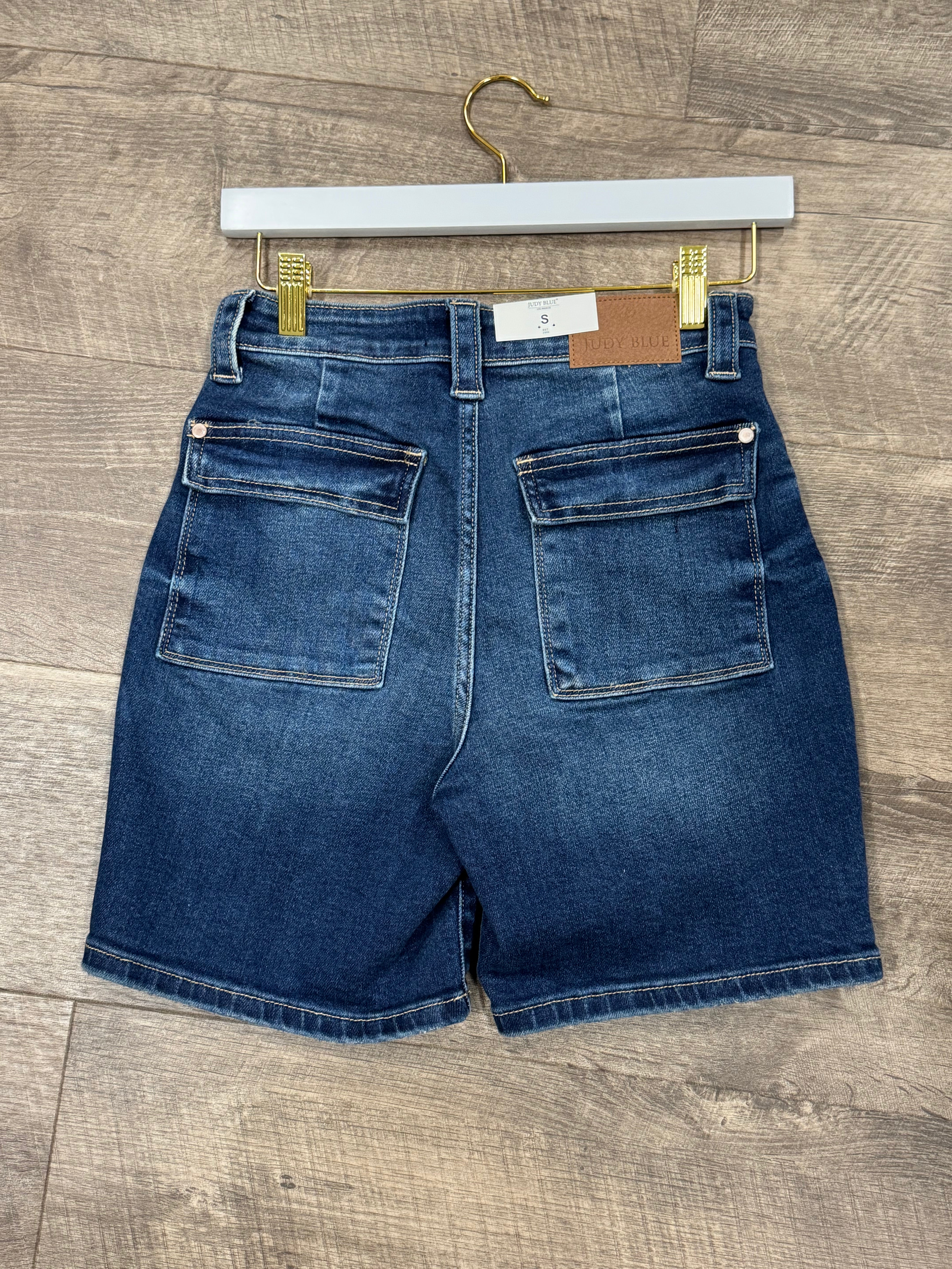 Judy Blue HW Bermudas w/ Back Flap Pockets - Posh West Boutique