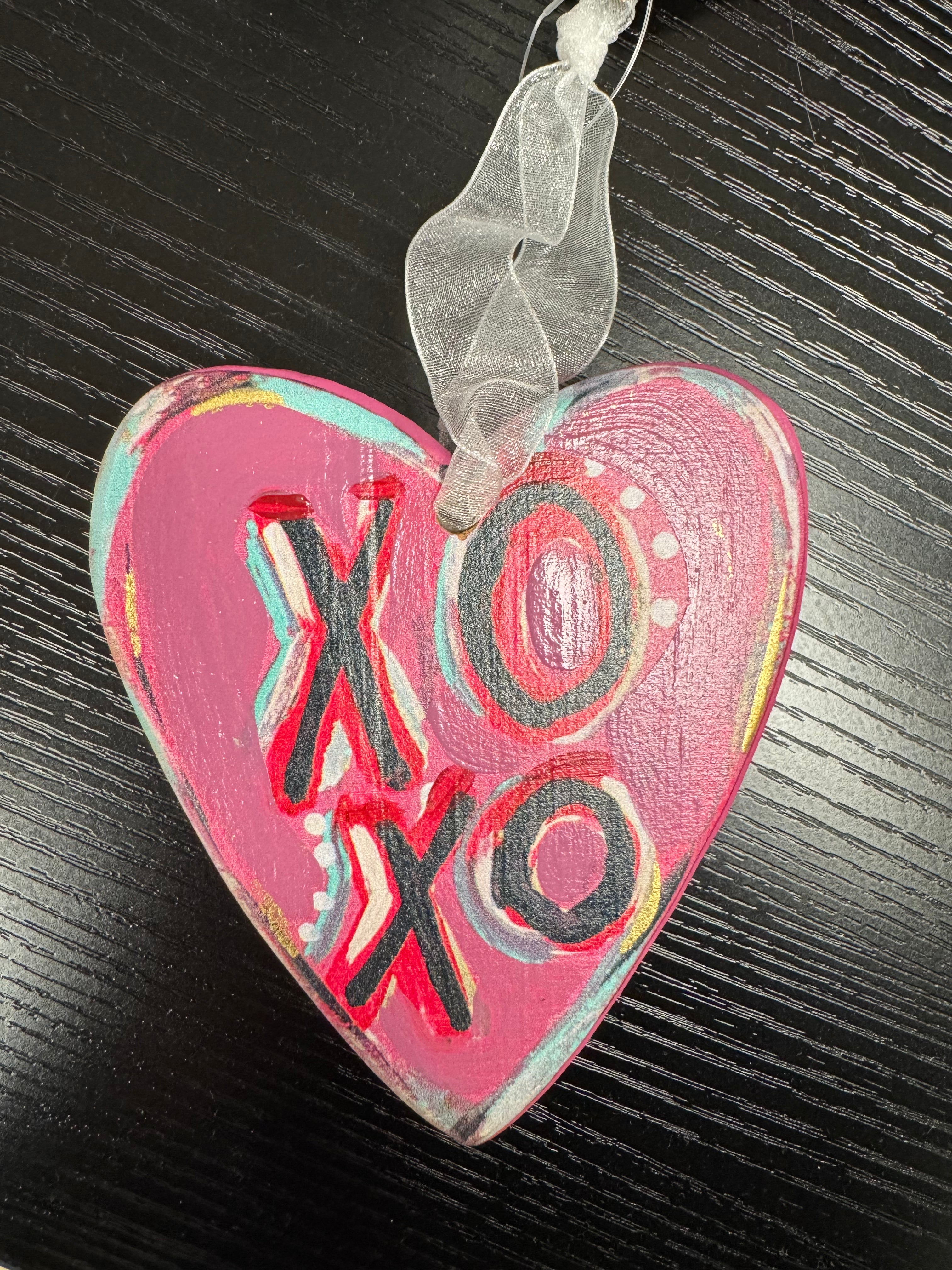 Wooden Heart Ornaments