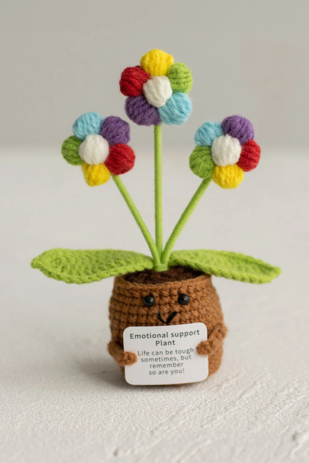 Crochet Emotional Support Rainbow Plant - Posh West Boutique