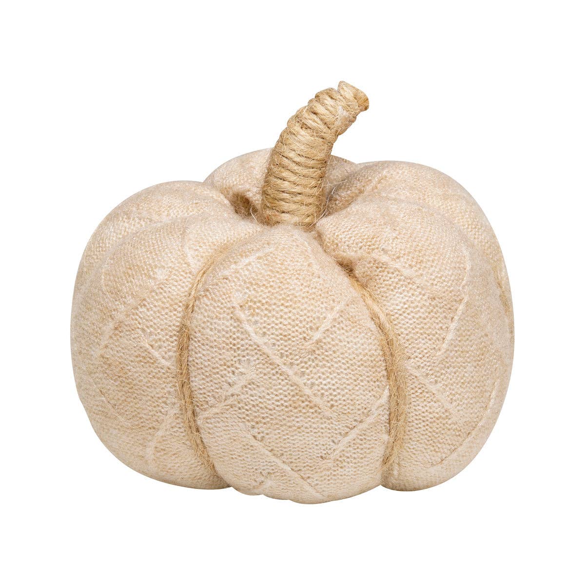 Sm. Tan Diamond Fall Fabric Pumpkin