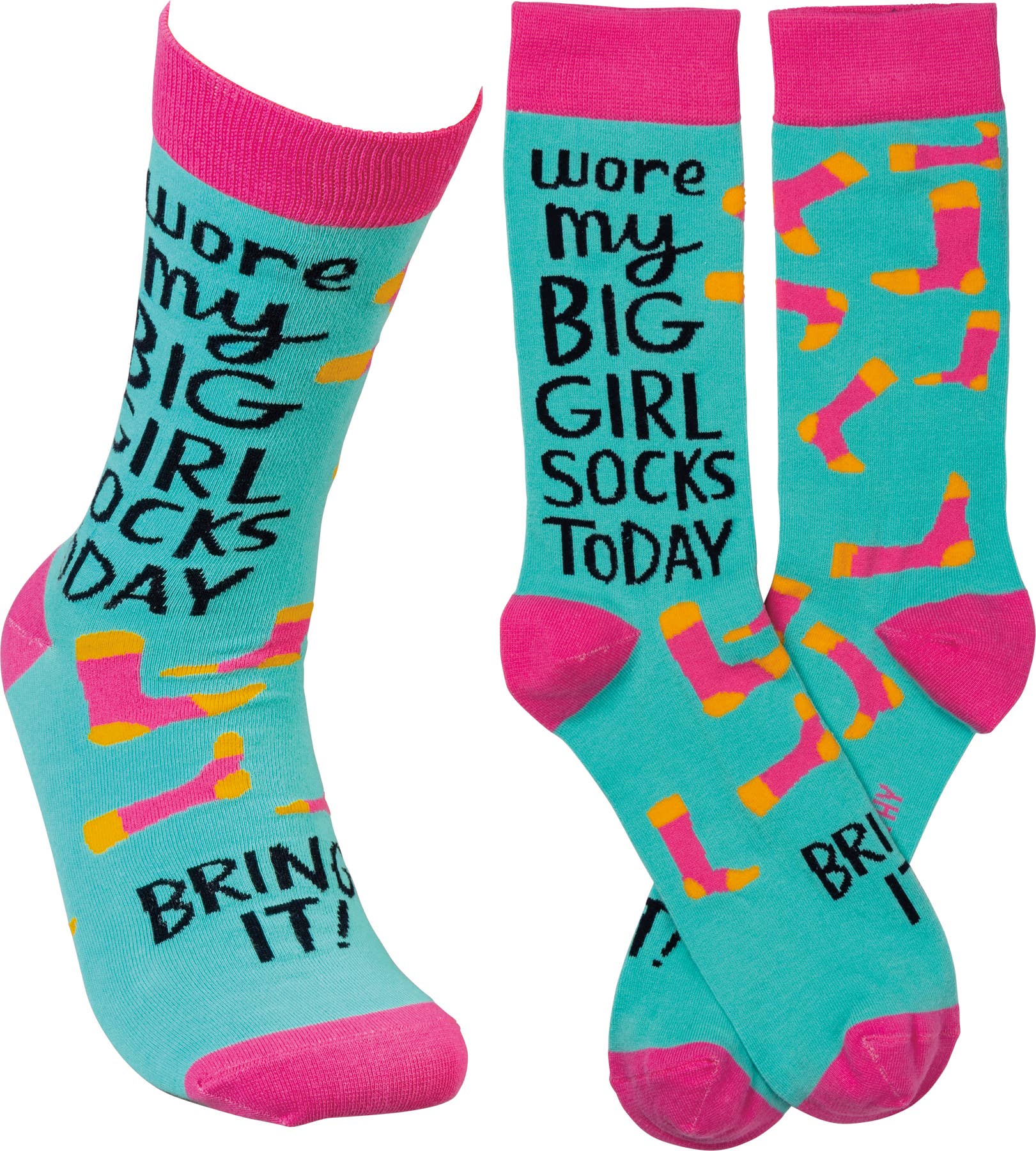 Wore My Big Girl Socks Today Bring It Socks - Posh West Boutique