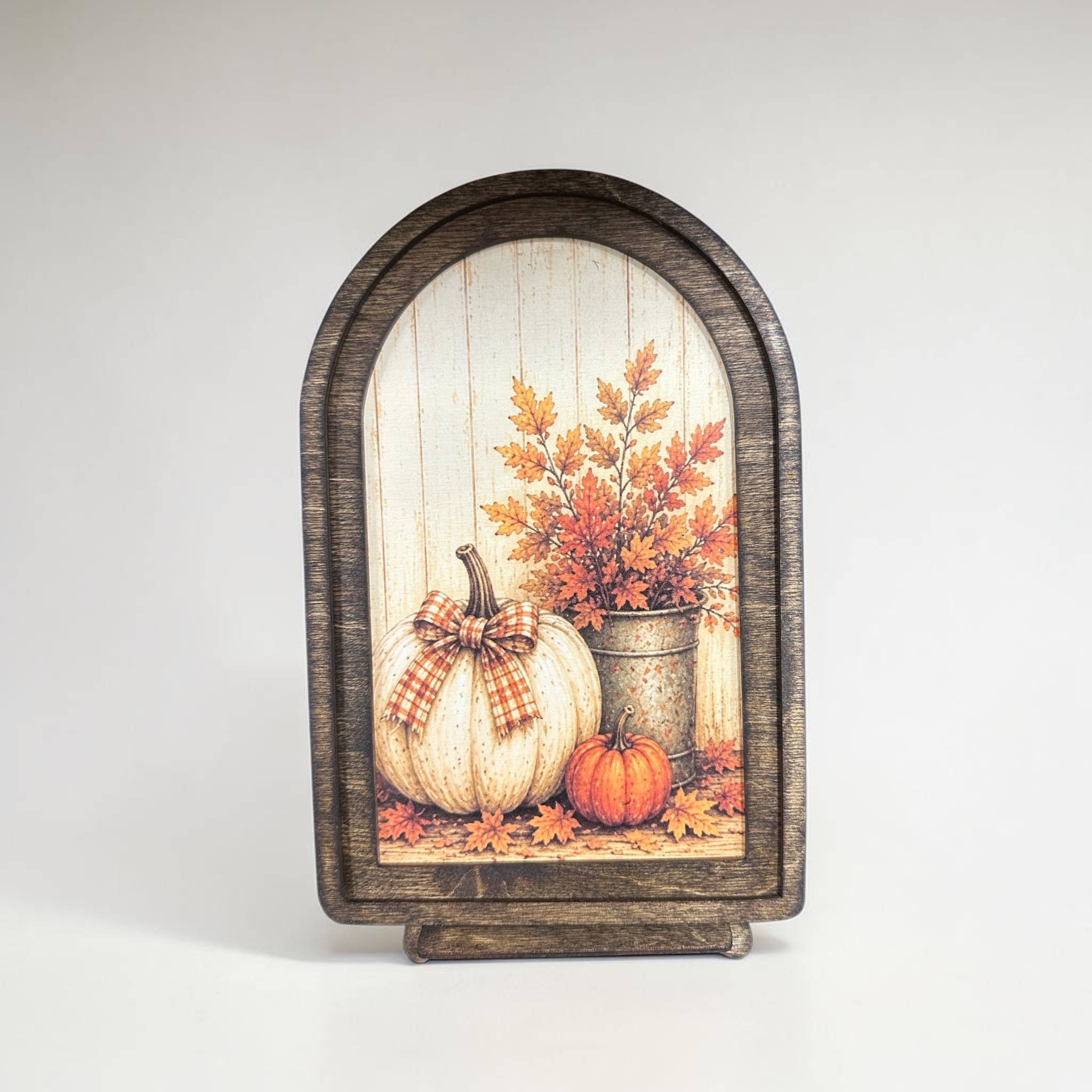 Arched Framed Fall and Halloween Art Decor