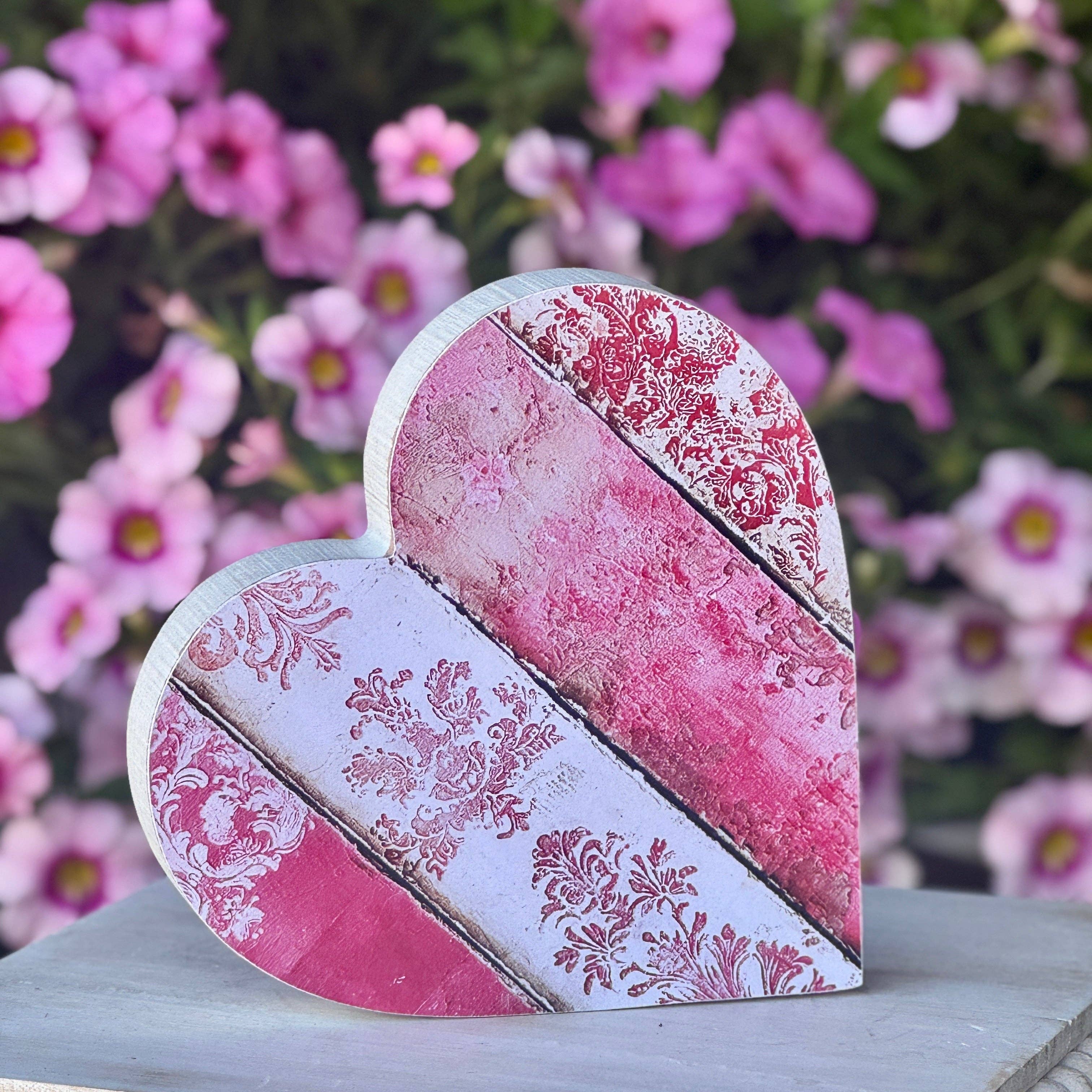 Antoinette Heart Wood block