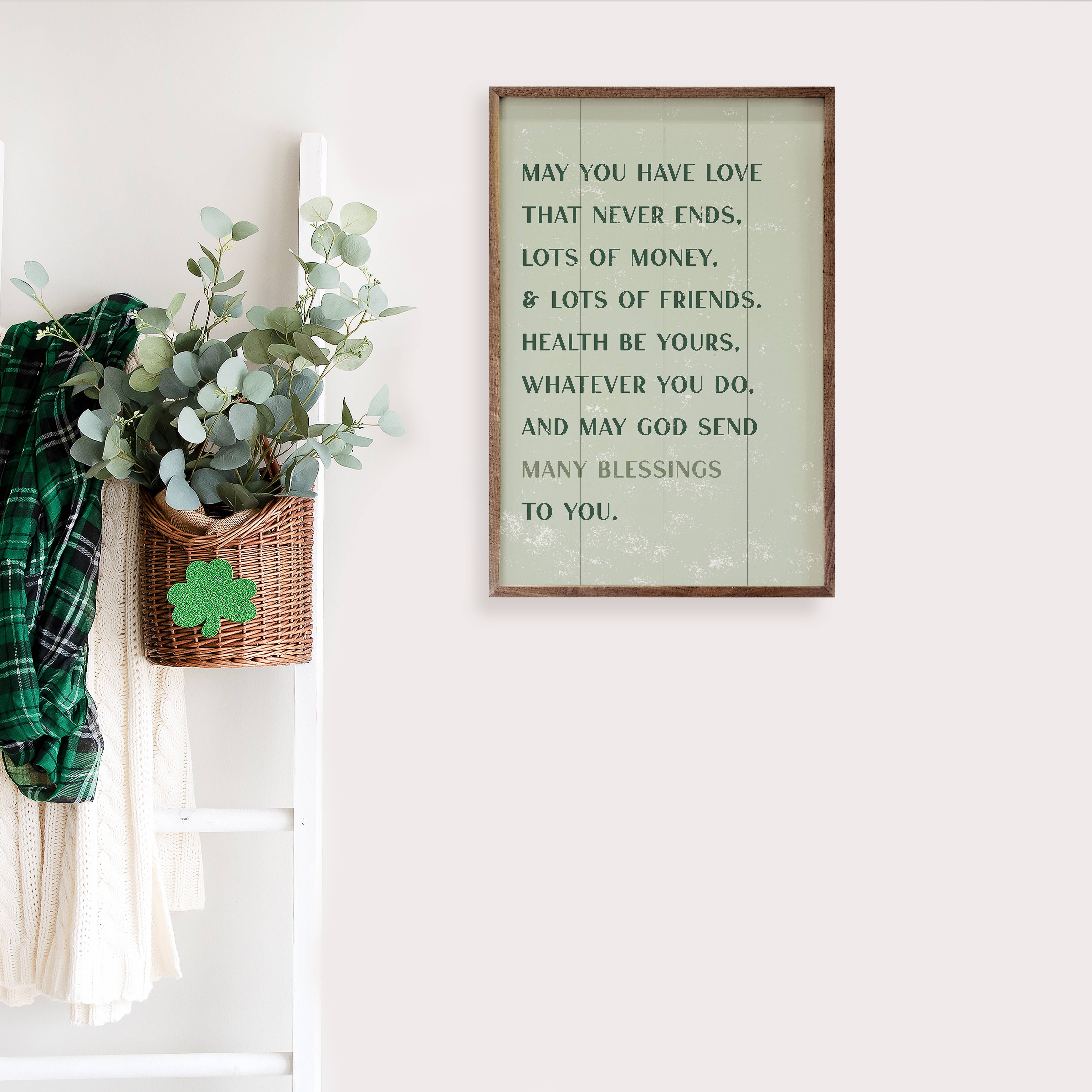 Irish Blessings Wood Sign - Posh West Boutique