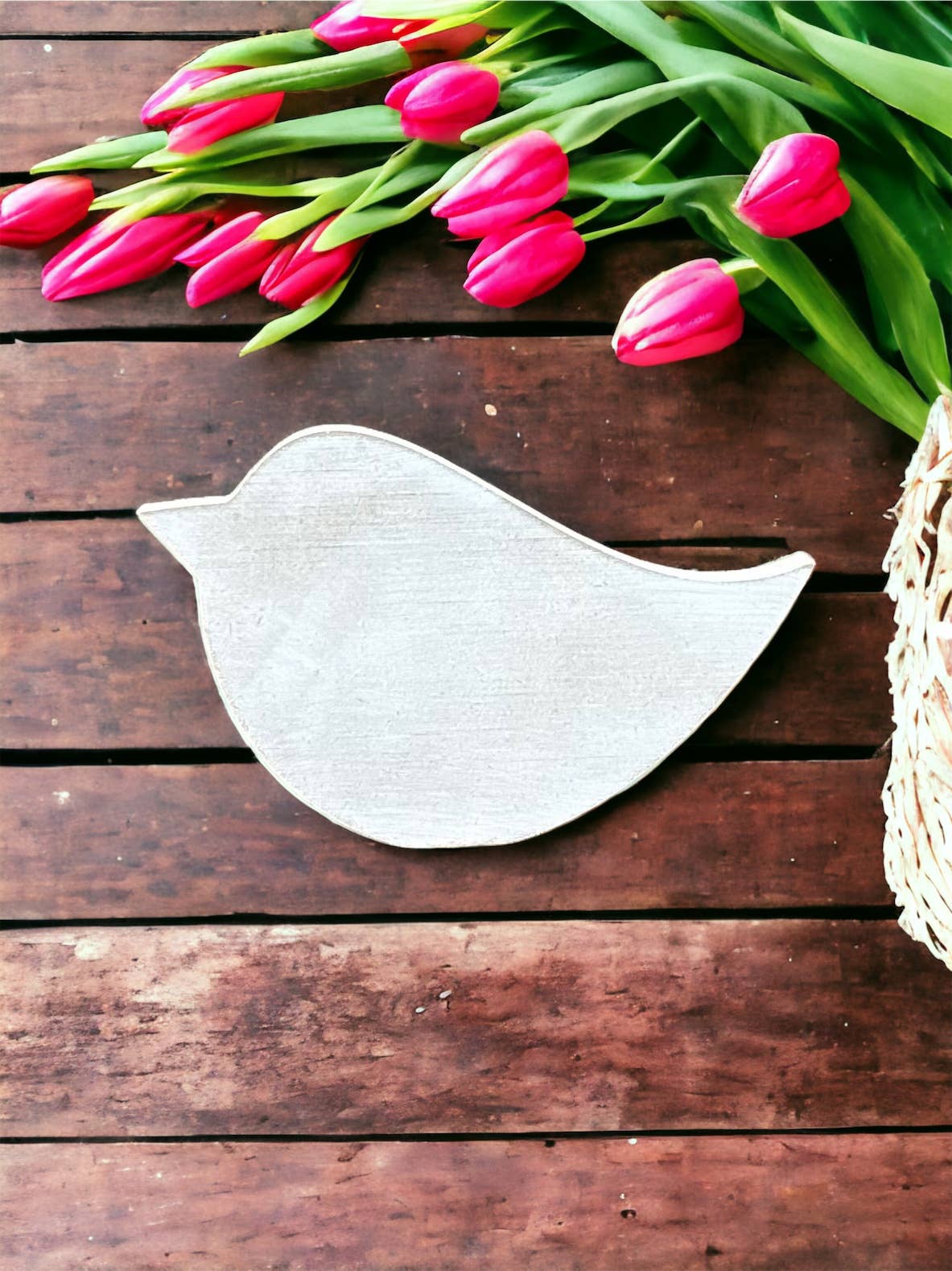 Primitive/Rustic Wood Bird Shelf Sitter - Posh West Boutique