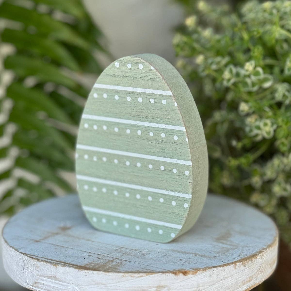 Sm. Sage Stripe/Dot Egg - Posh West Boutique