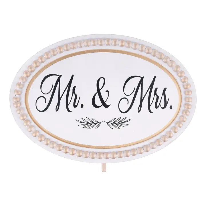 Mr. and Mrs. Wood Topper
