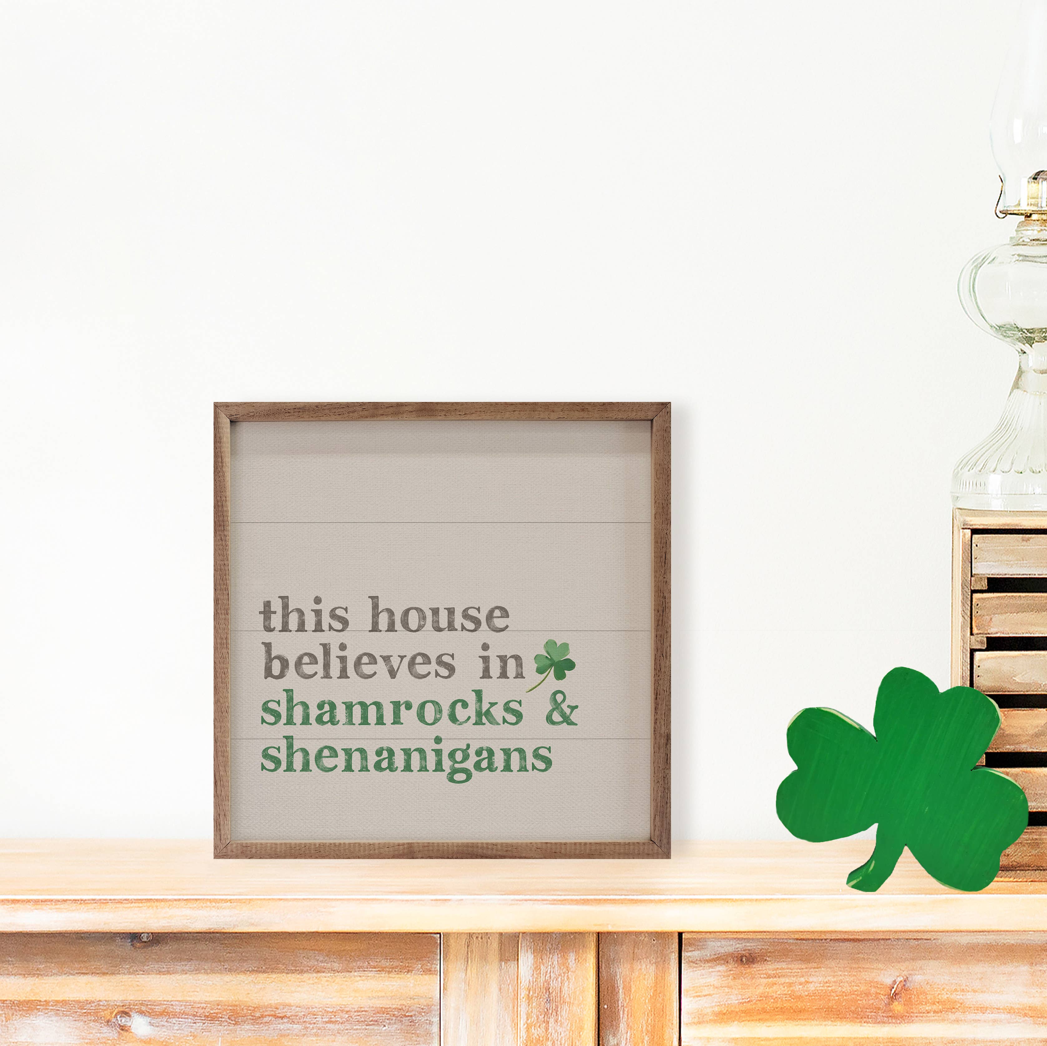Shamrocks And Shenanigans Irish Sign - Posh West Boutique