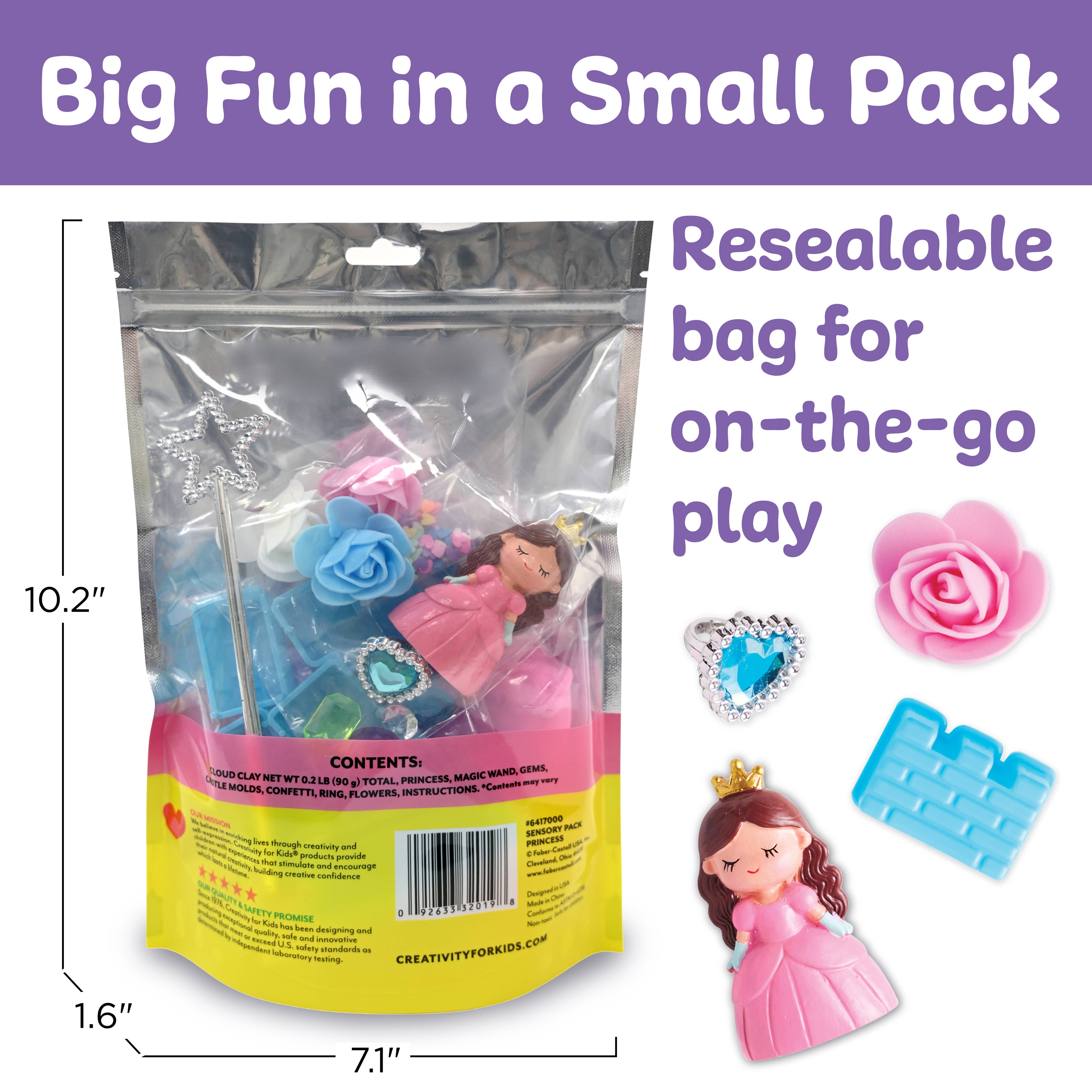Princess Sensory Pack- On the Go Play Set for Kids - Posh West Boutique