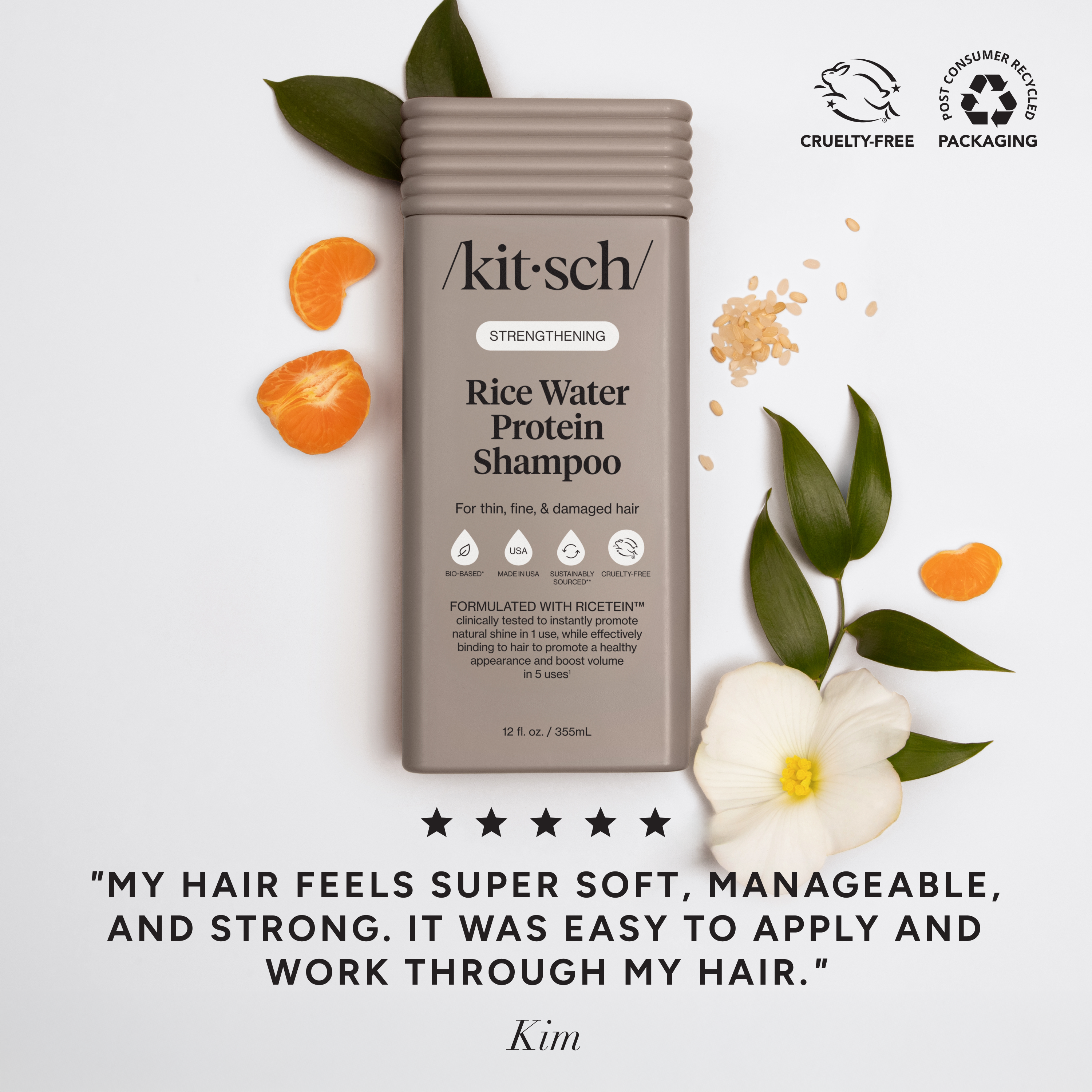 Strengthening Rice Water Bottle Shampoo - Posh West Boutique