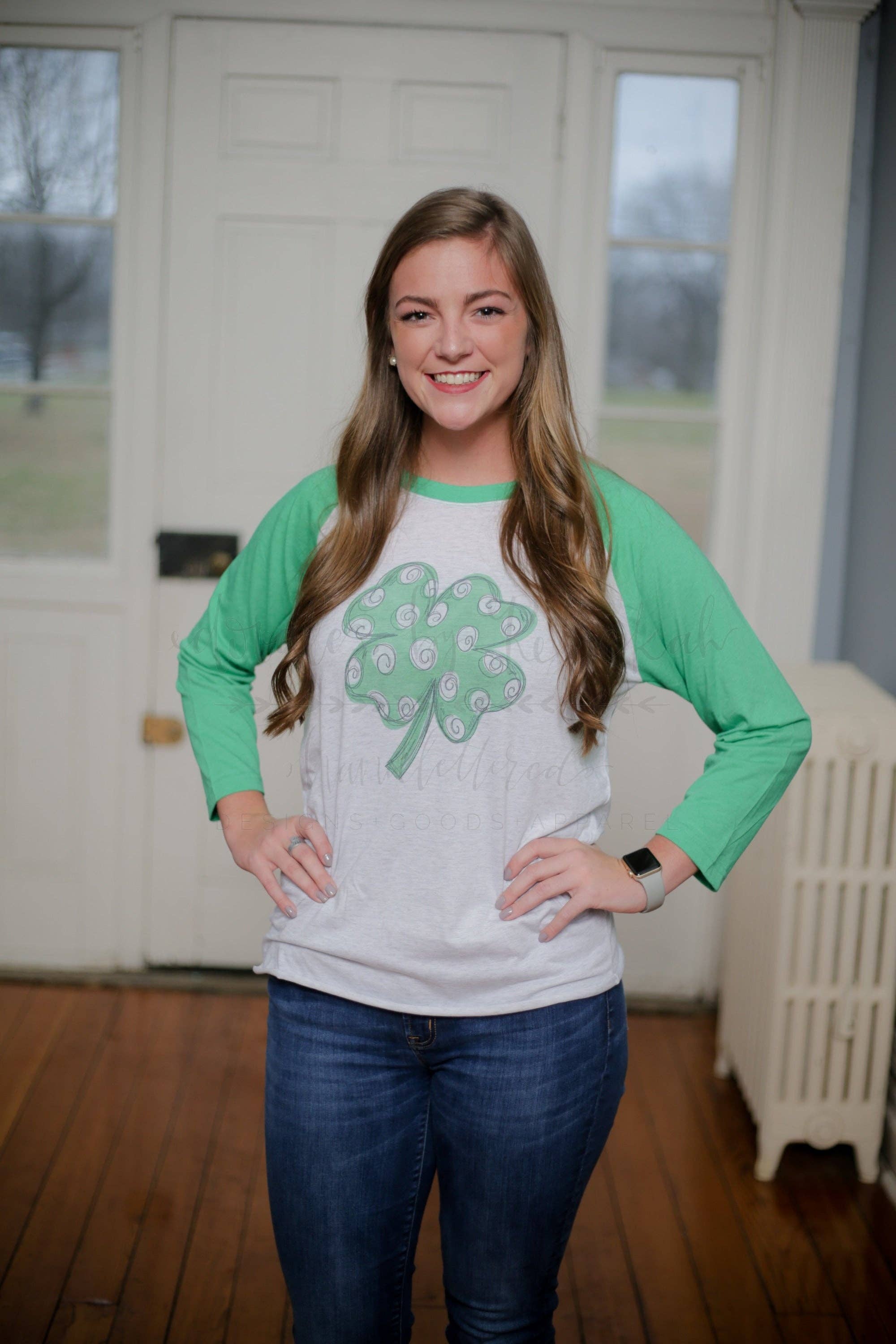 Shamrock Raglan - Posh West Boutique