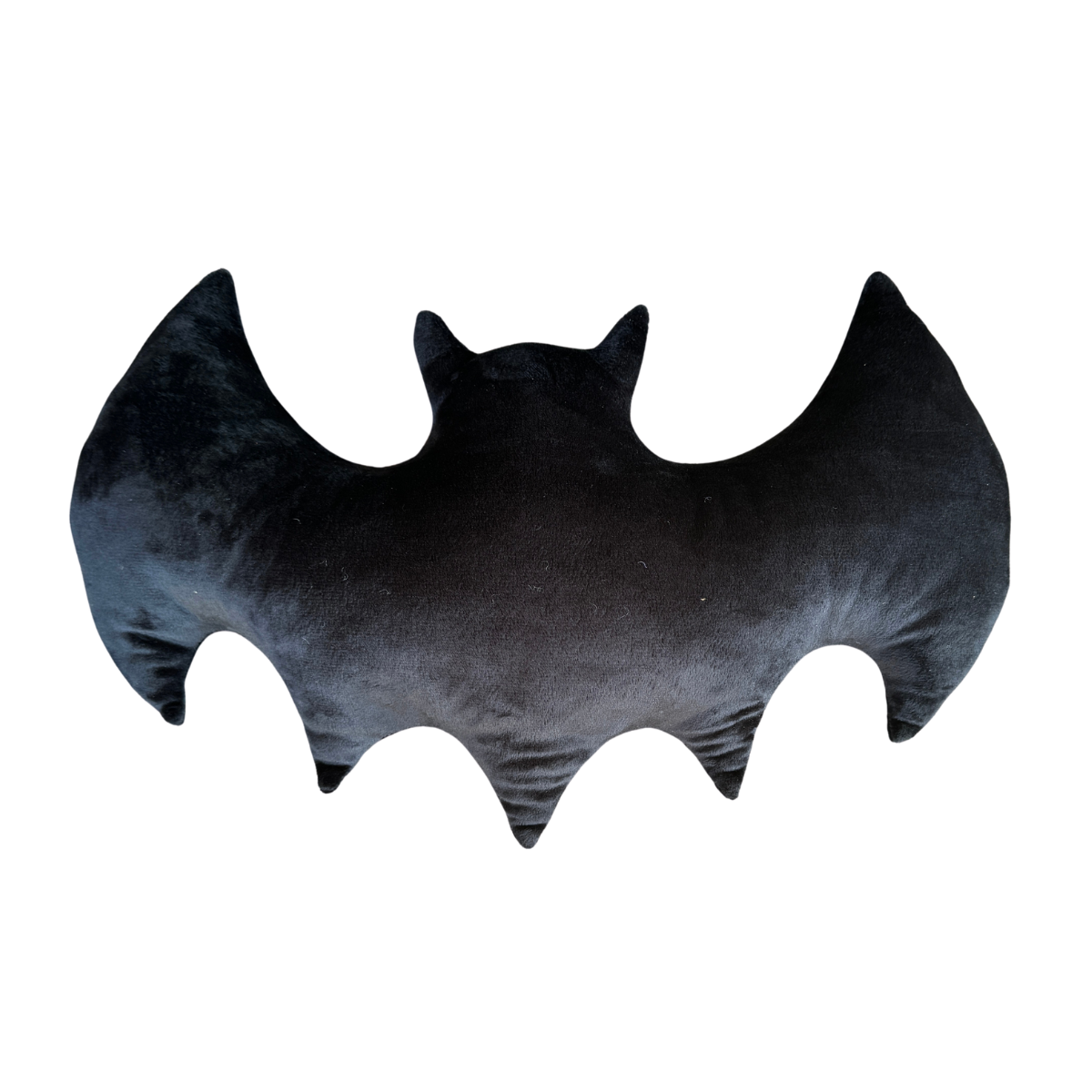 Black Velvet Halloween Bat Pillow
