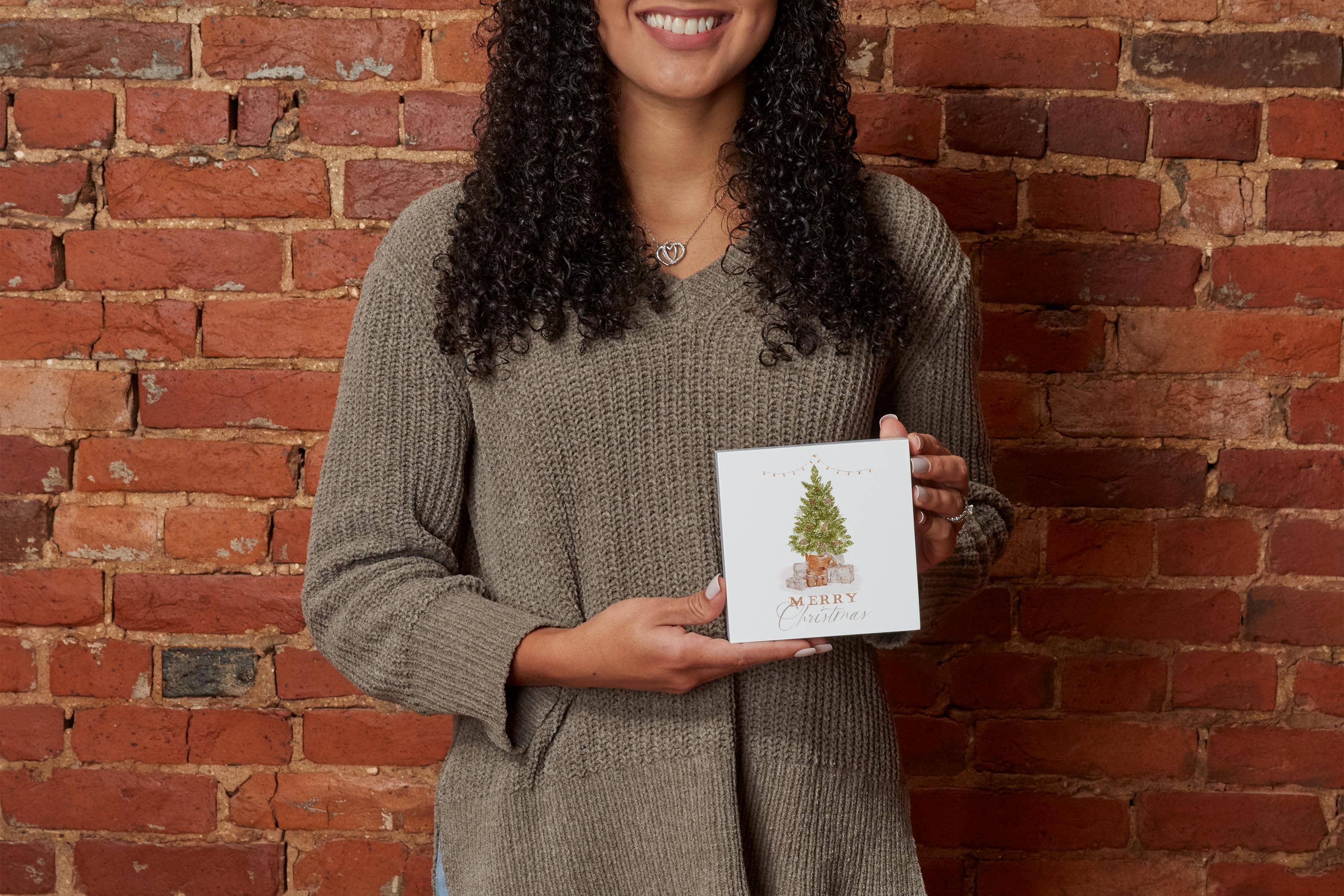 Merry Christmas Tree Wood Block Decor - Posh West Boutique