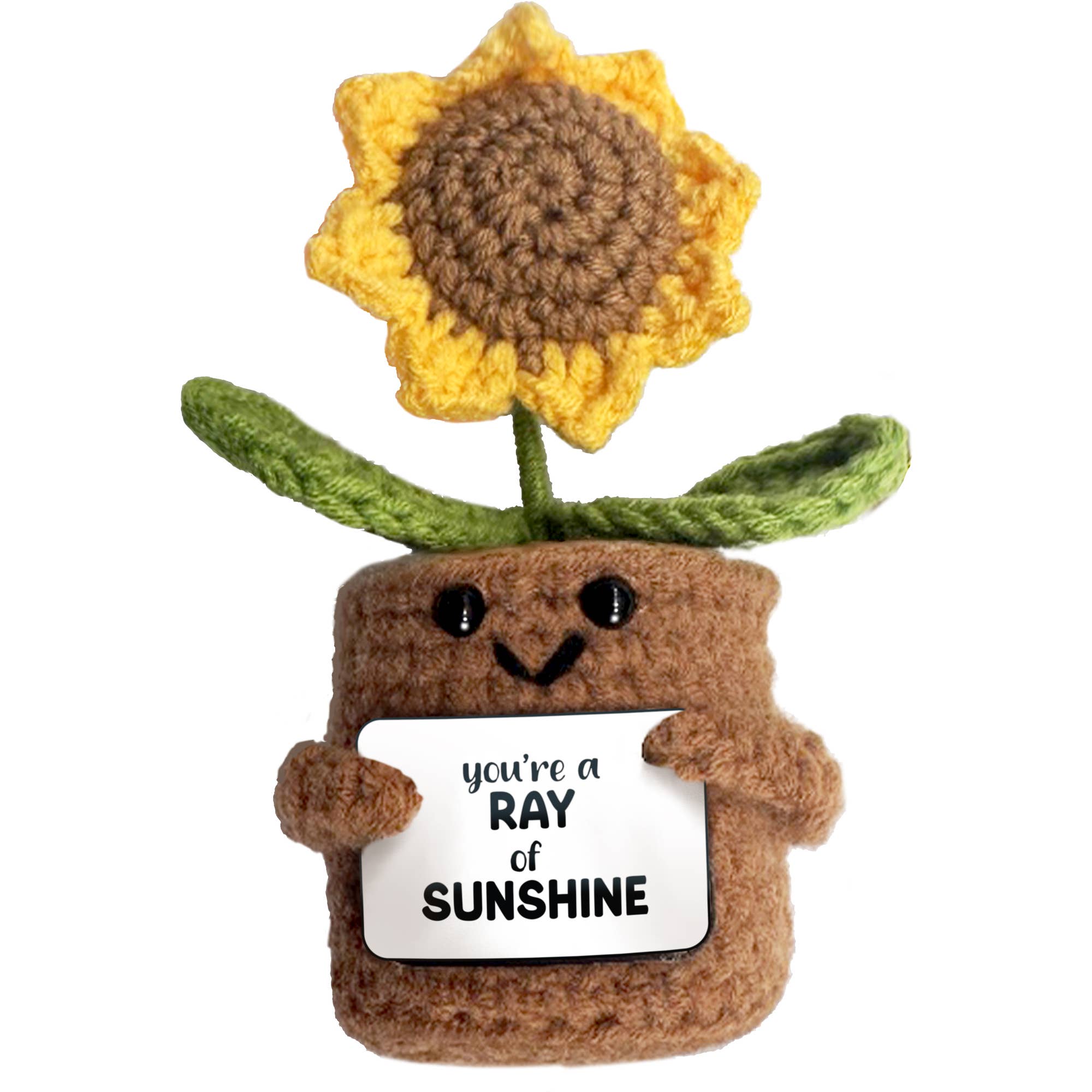 Crocheted Mini Sunflower - Posh West Boutique