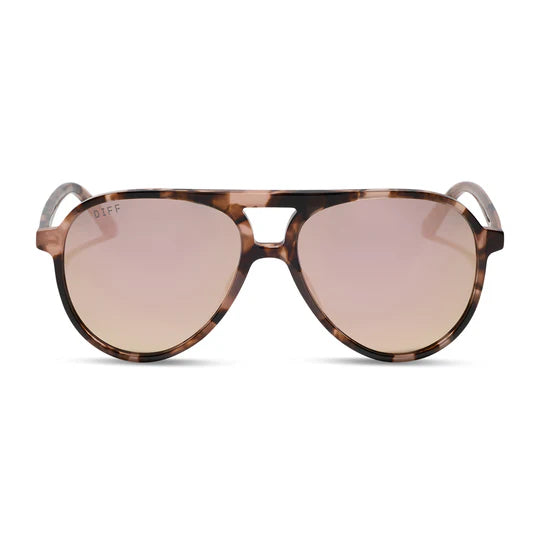 Tosca III Tortoise Taupe Mirror Sunglasses - Posh West Boutique