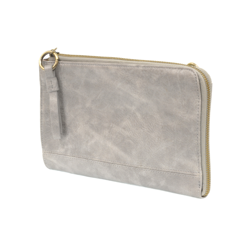 Metallic Silver Karina Convertible Crossbody & Wallet - Posh West Boutique