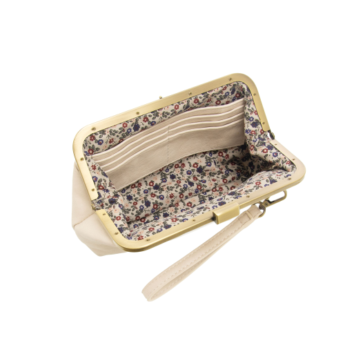 Eggshell Vivie Frame Convertible Crossbody/Wristlet - Posh West Boutique