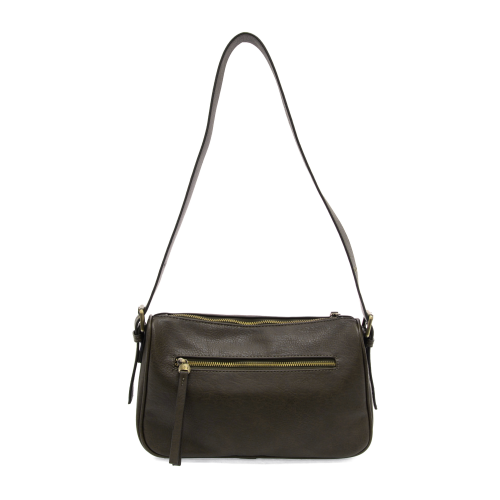 Dark Moss Buckle Shoulder Bag - Posh West Boutique