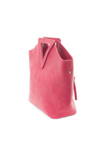 Hot Pink Sophie Triangle Handle Bag - Posh West Boutique
