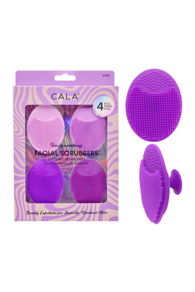 Lavender 4pc Invigorating Facial Scrubbers - Posh West Boutique