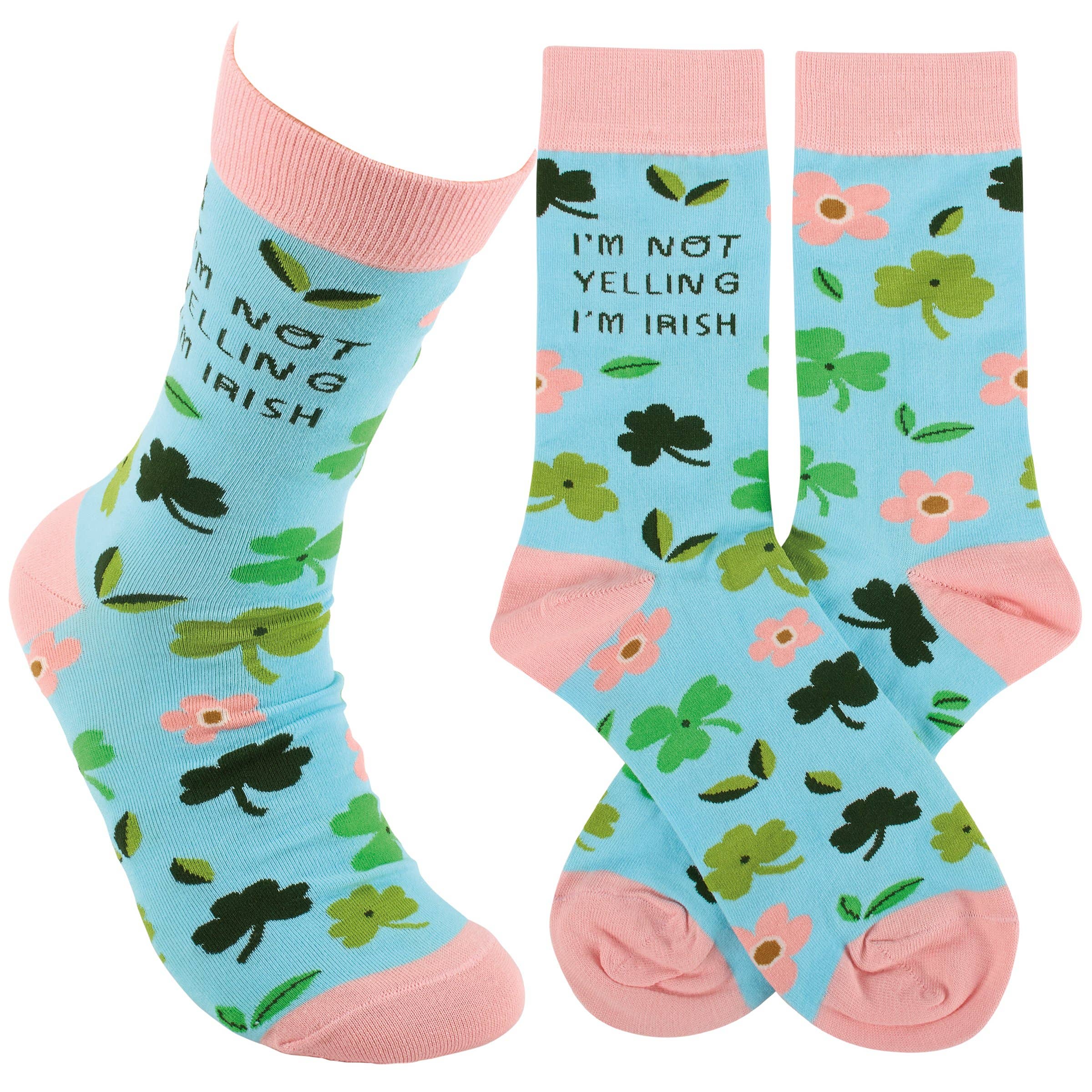 I'm Not Yelling I'm Irish Socks - Posh West Boutique