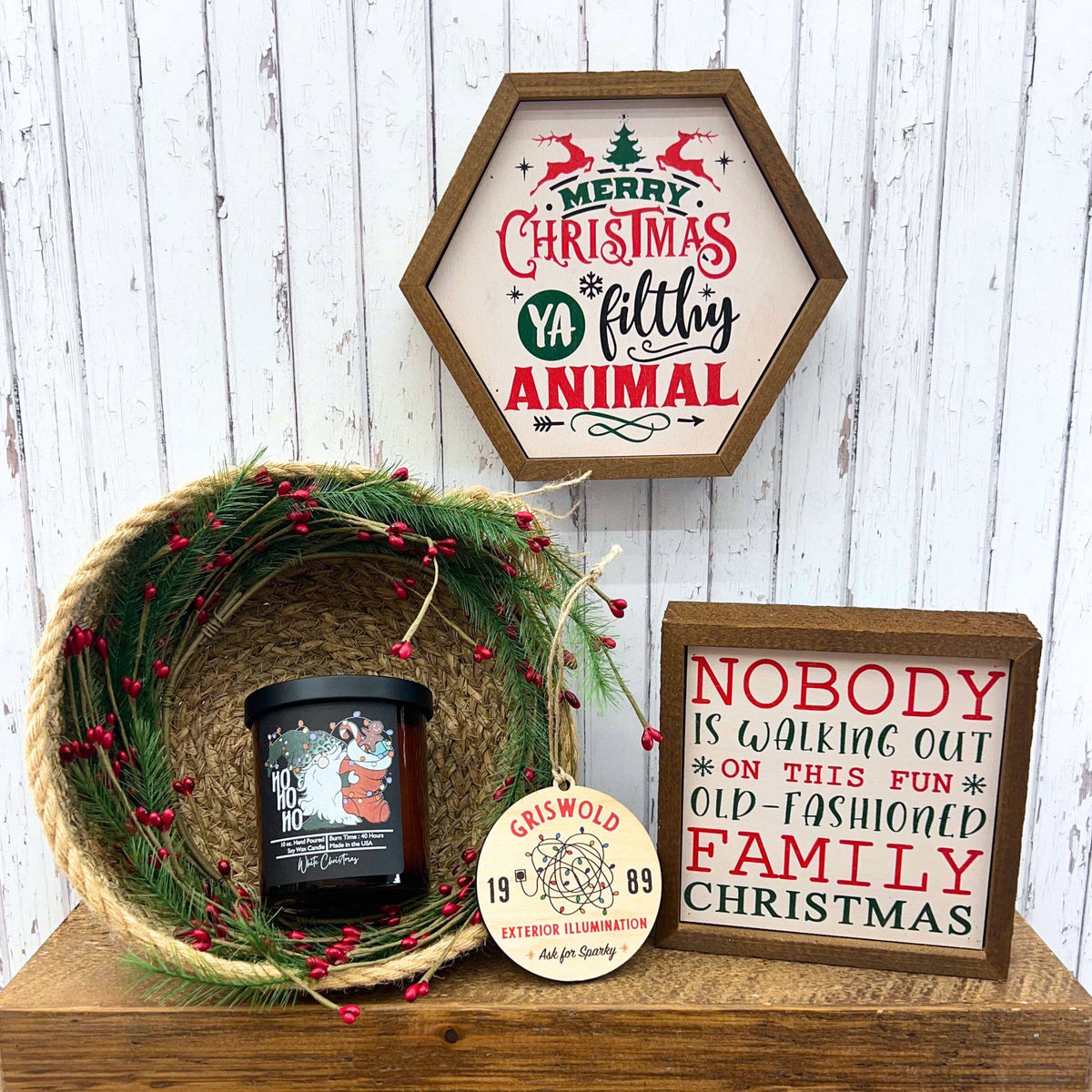 Nobody Is Walking Out On This Fun Old Christmas Signs - Posh West Boutique